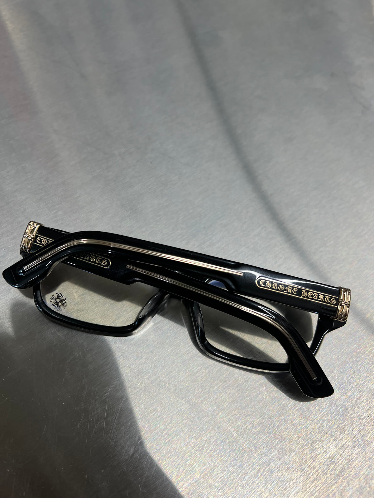 Chrome Hearts “2 Thick” Black Frames