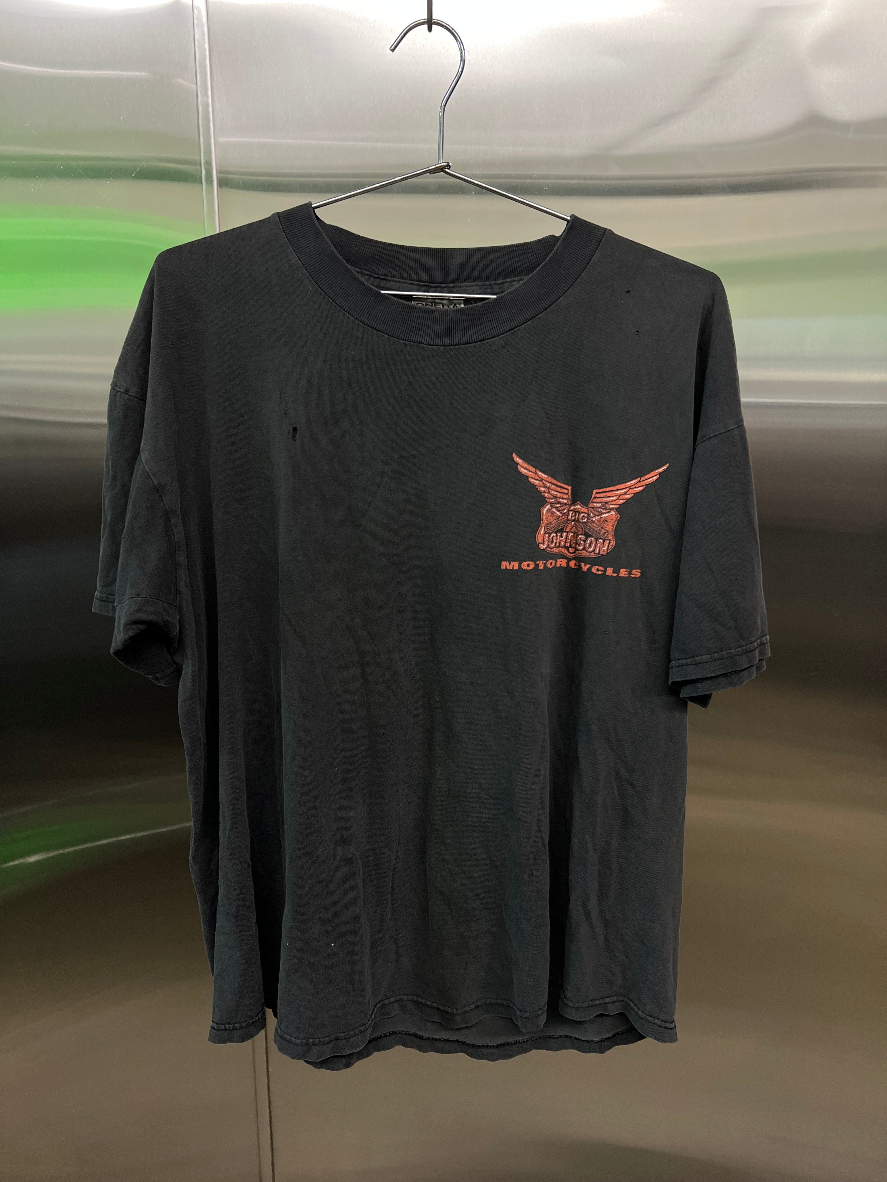 Johnson Motorcycles 98 “She fell off” Vintage tee