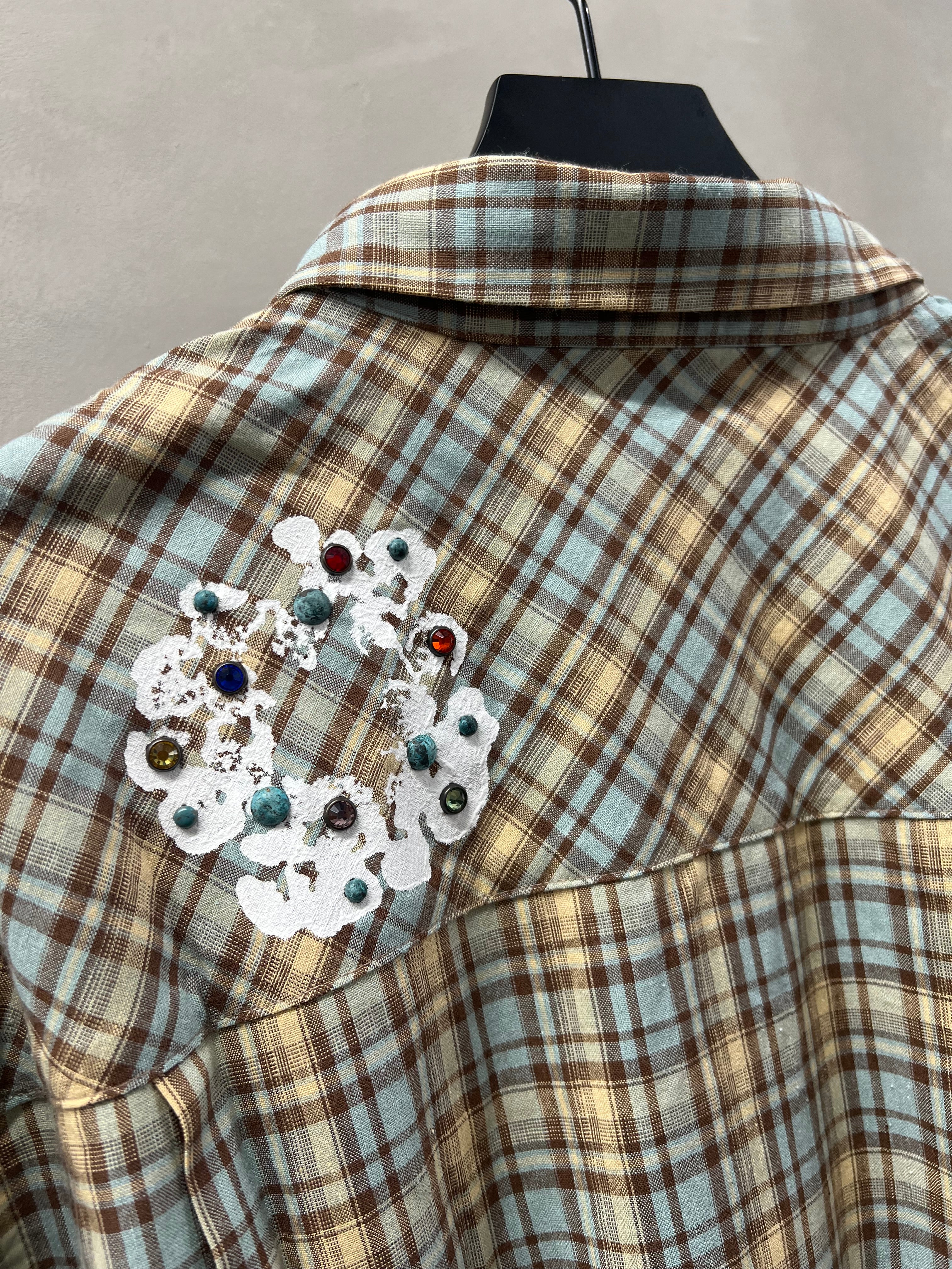 Denim Tears Cotton Wreath Western shirt