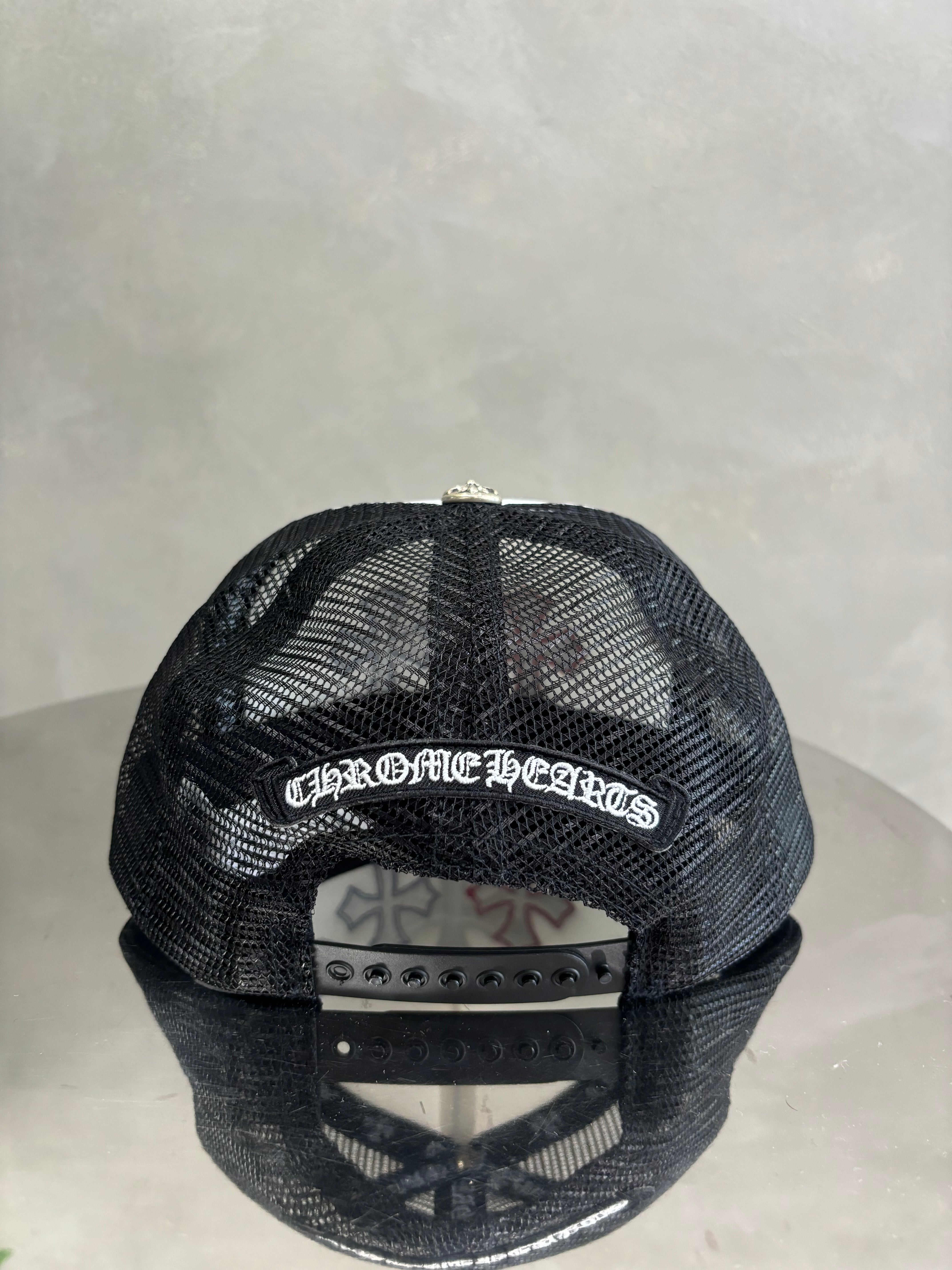 Chrome Hearts Cemetery cross trucker hat
