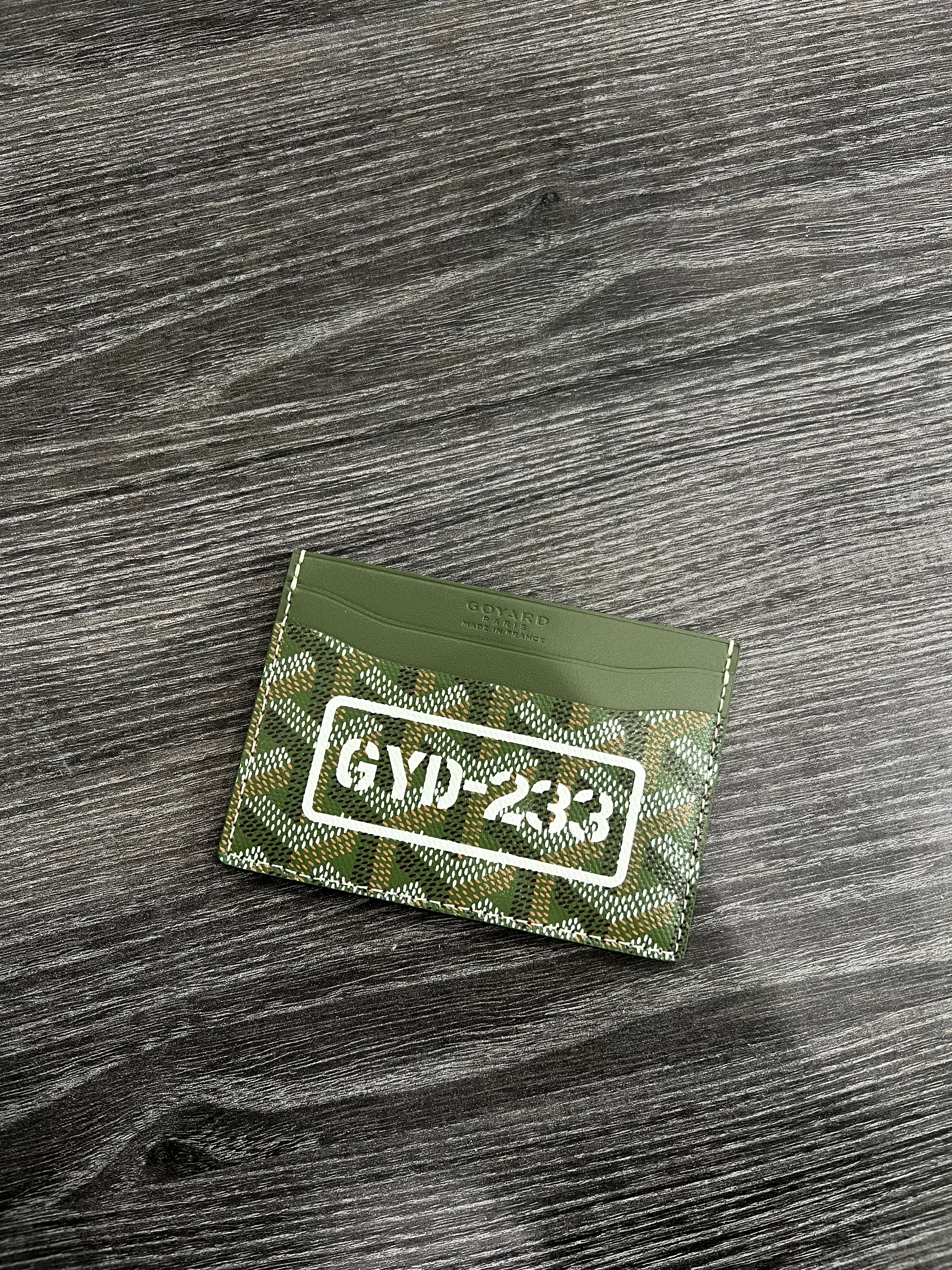 Goyardine Saint Sulpice Card Holder Khaki