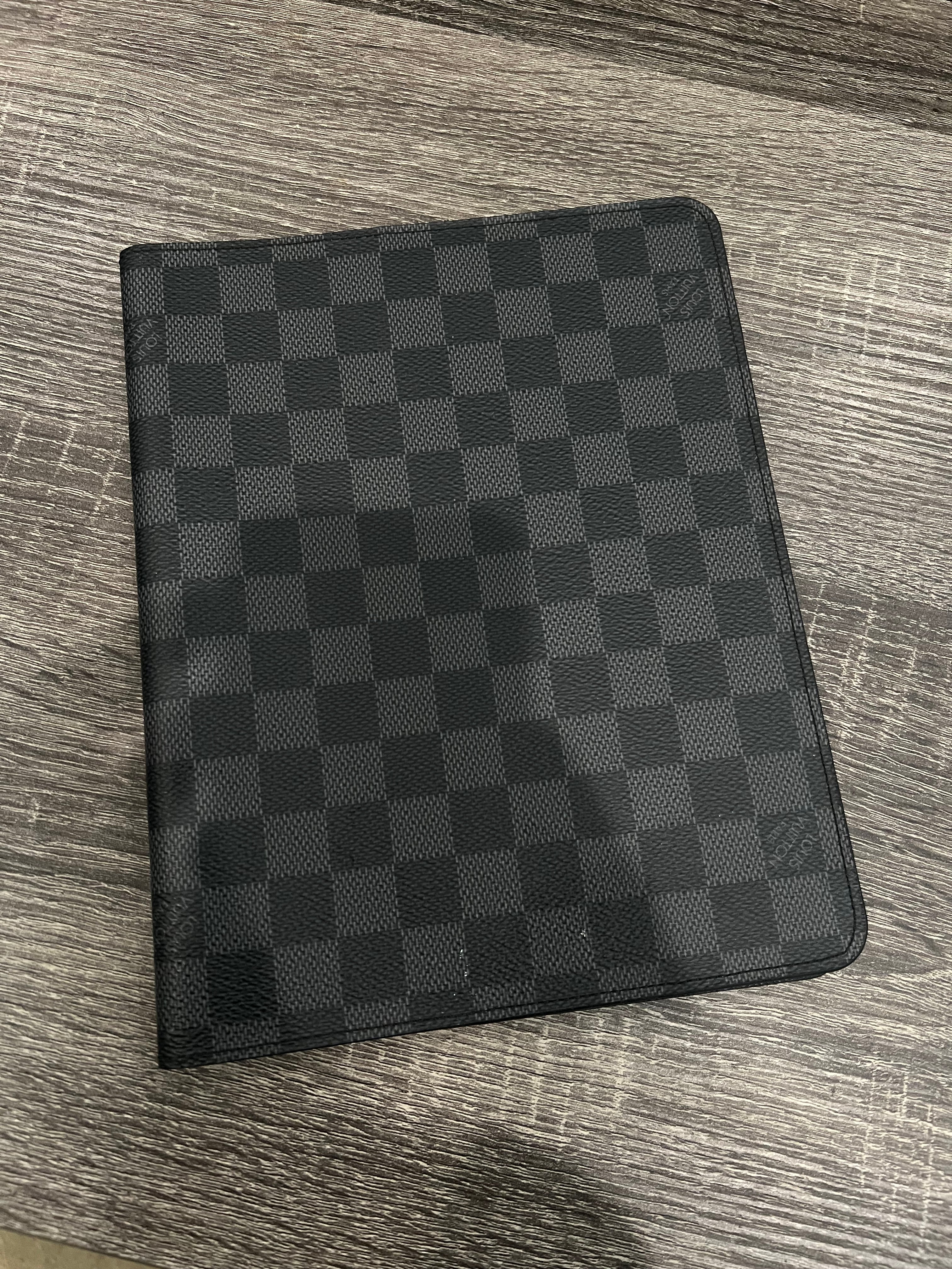 Louis Vuitton Damier Graphite Desk Agenda Cover