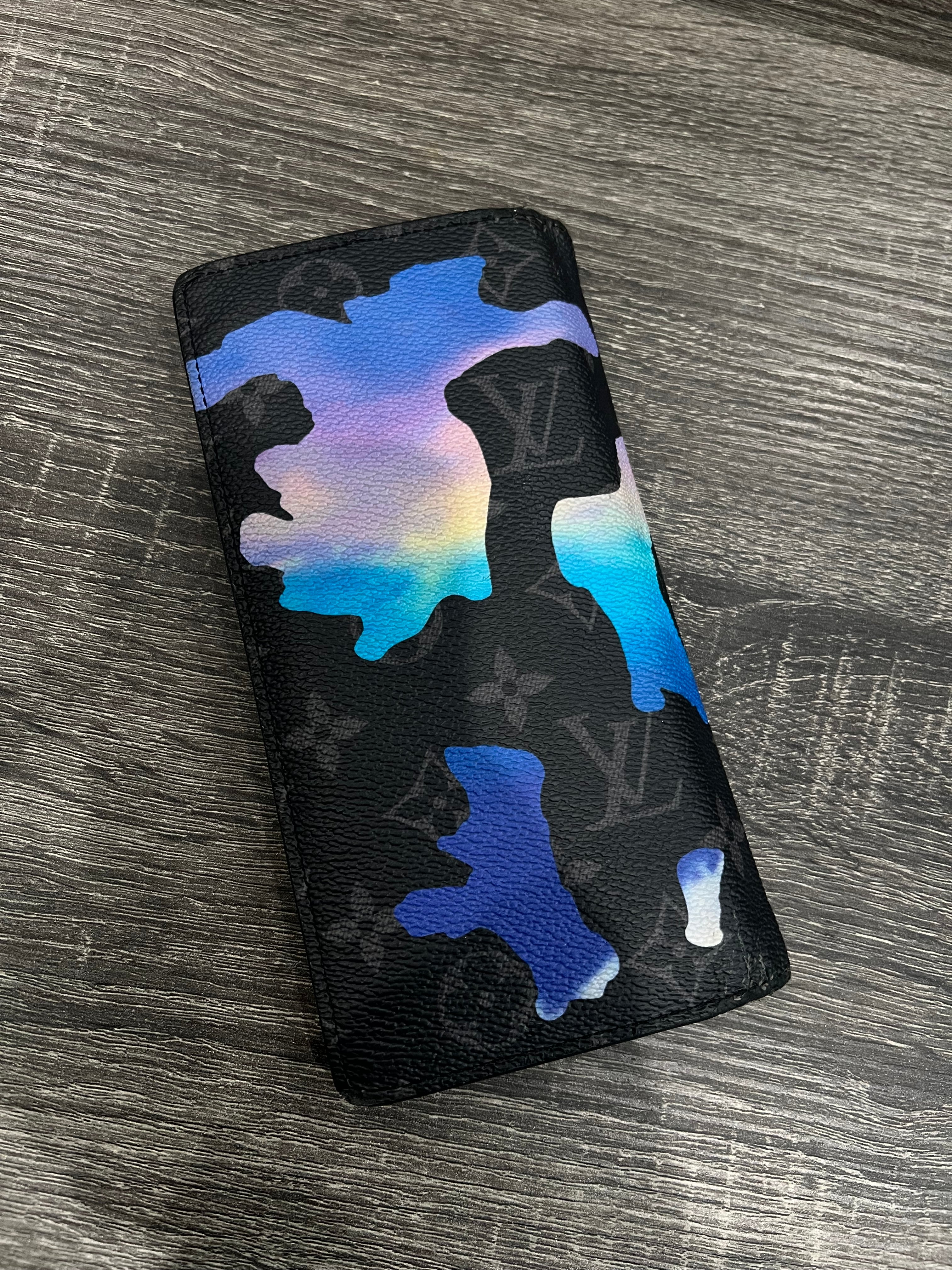 Louis Vuitton Monogram Eclipse Sunrise Brazza Wallet