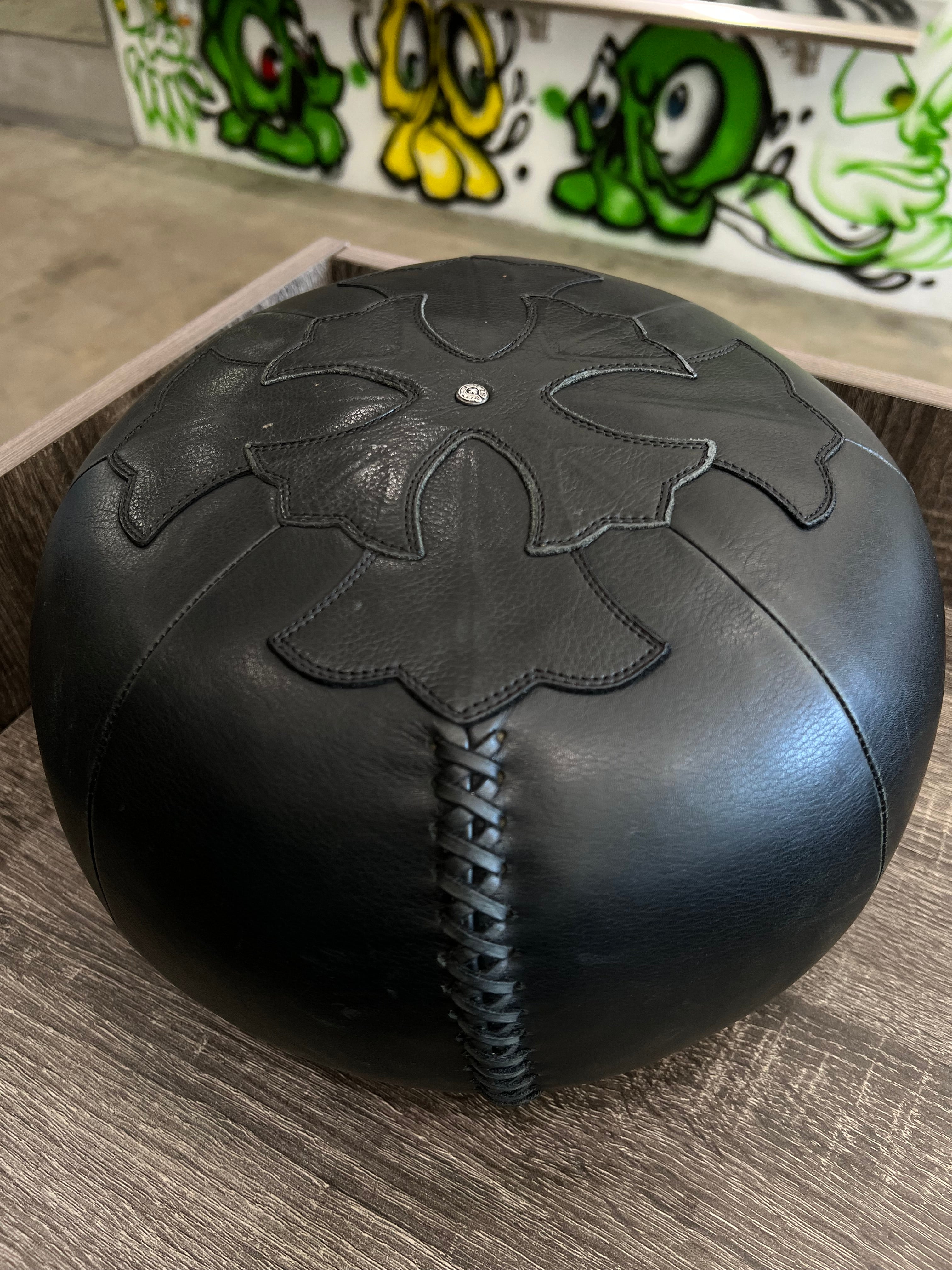 Chrome Hearts Black Leather Medicine Ball