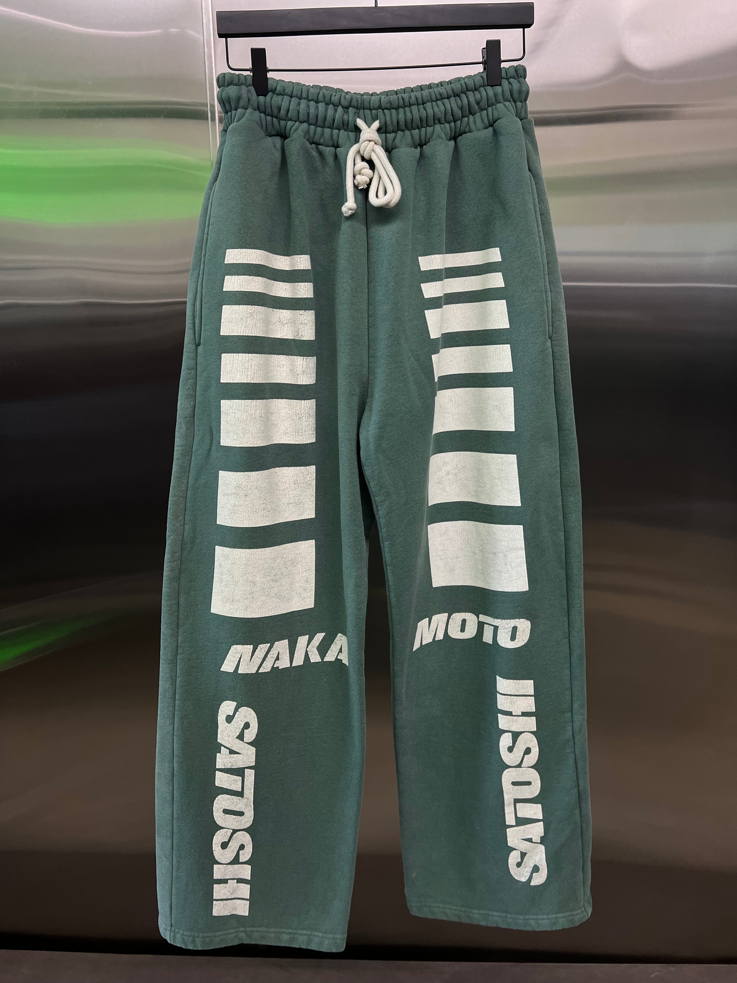 Satoshi Nakamoto' Baggy Moto Sweatpants