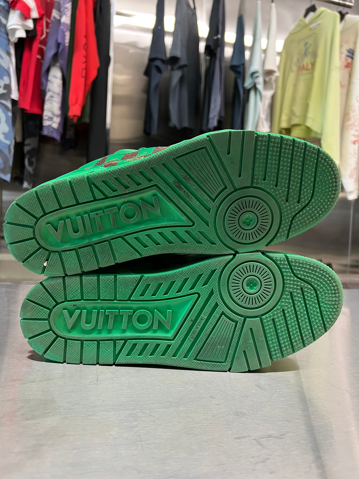 Louis Vuitton Damier pop green sneaker