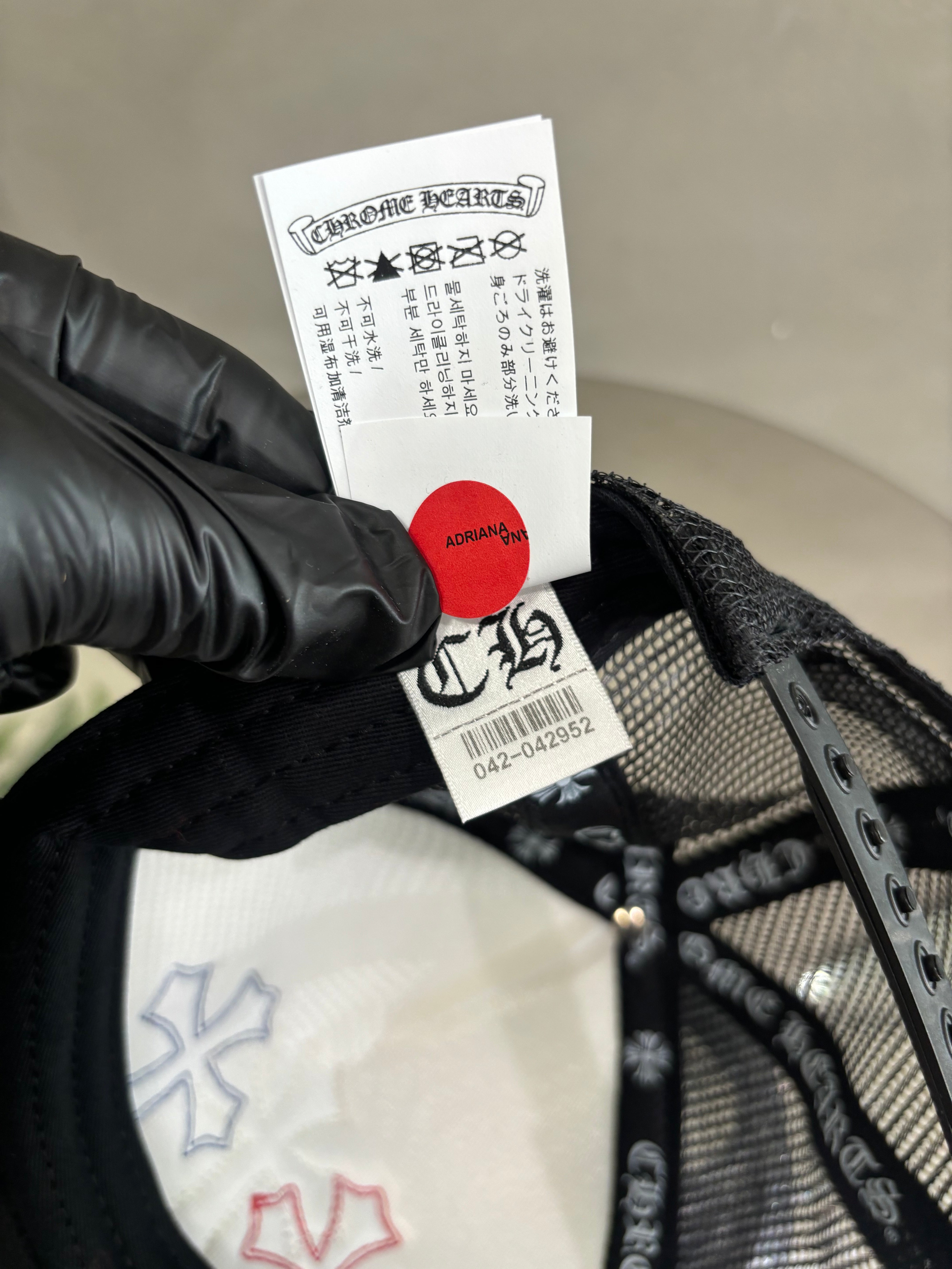 Chrome Hearts Cemetery cross trucker hat