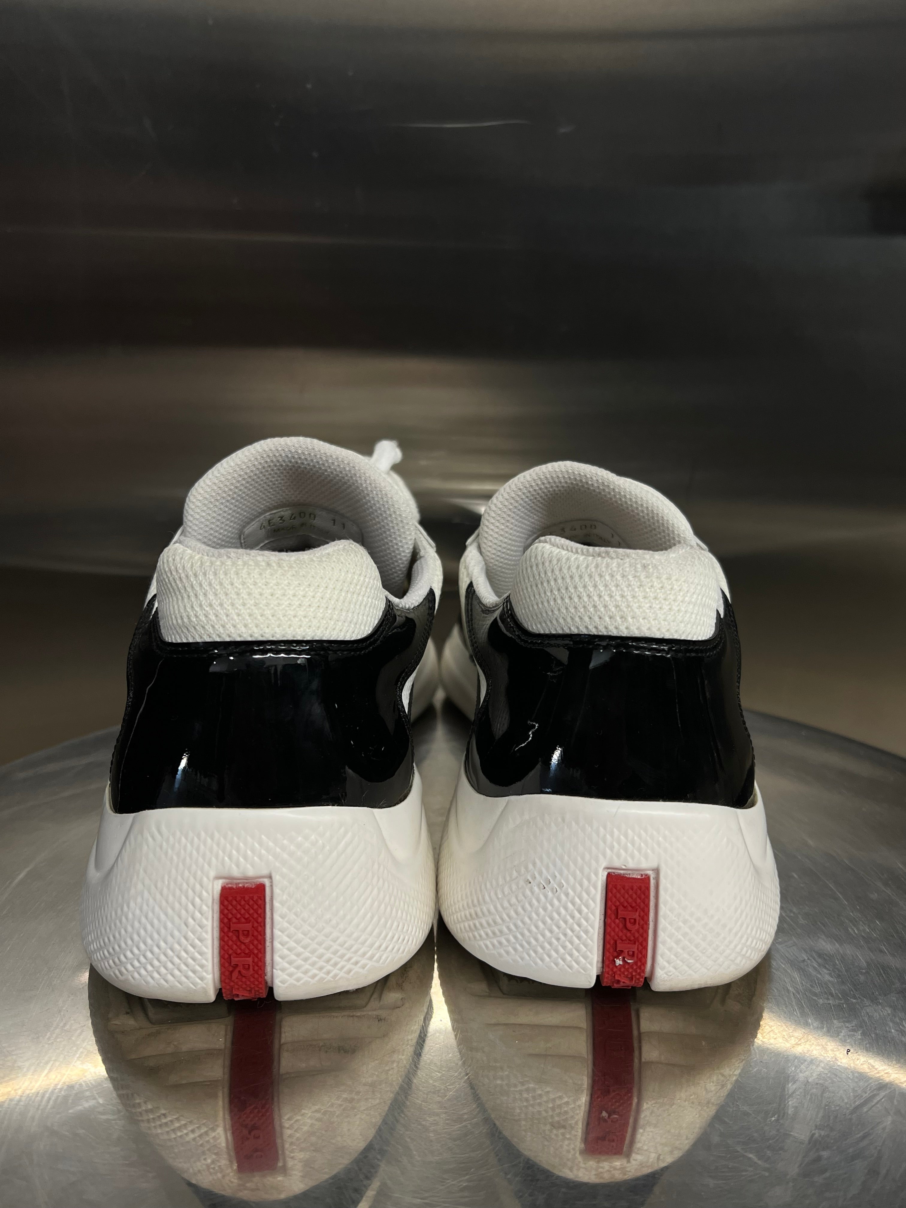 Prada America Cups Black Patent sneaker