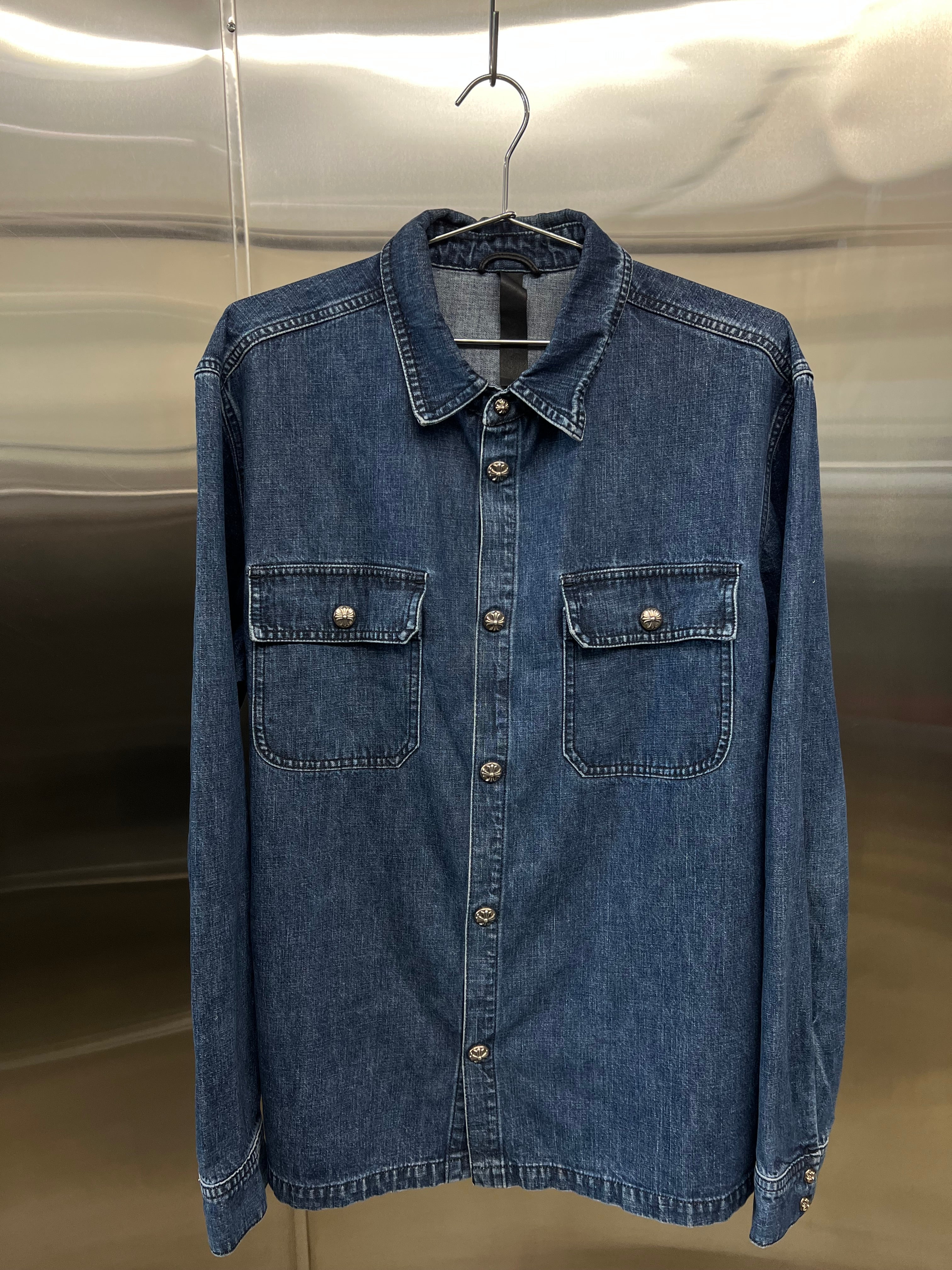 Chrome Hearts Padded Denim Work Dog Shirt