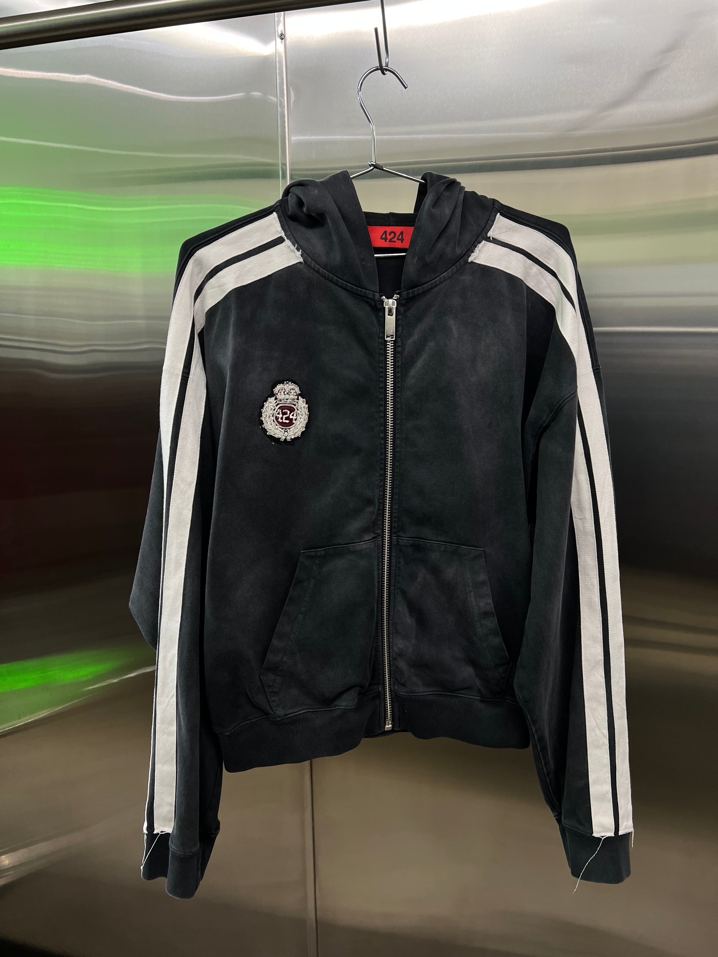424 Crest Zip up hoodie