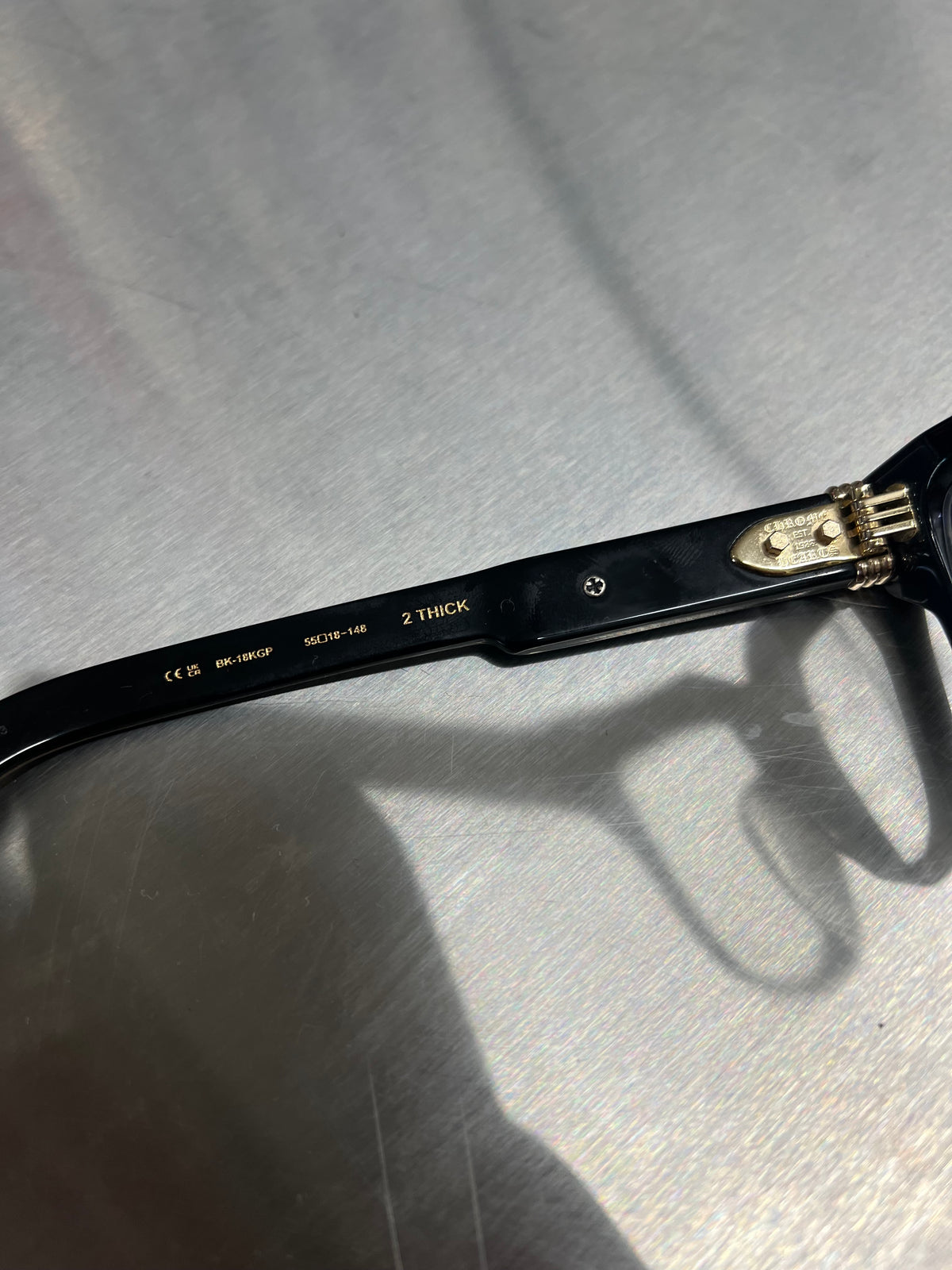Chrome Hearts “2 Thick” Black Frames