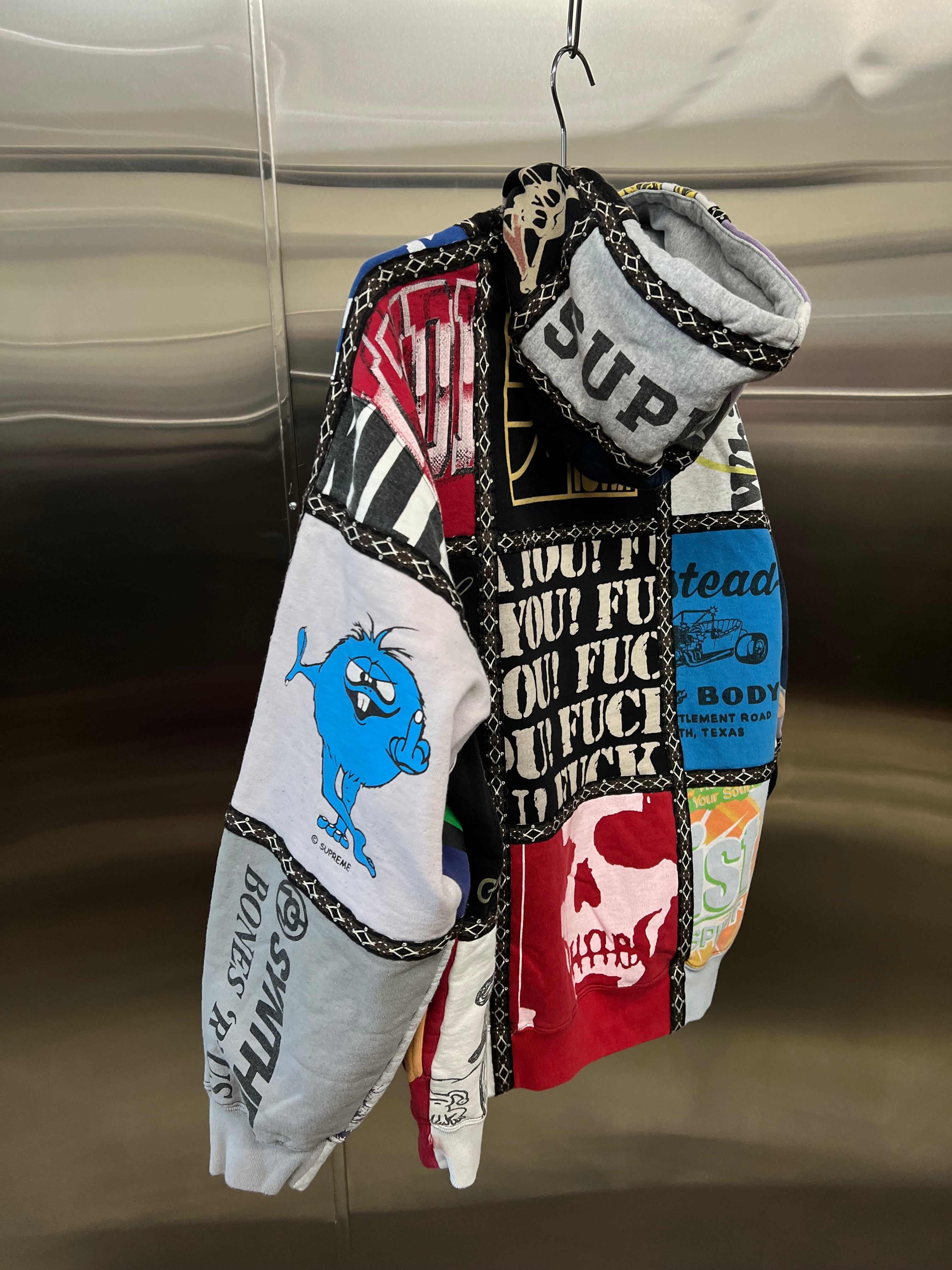 Supreme Number (N)ine patchwork hoodie