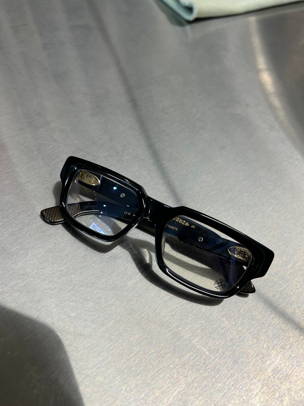 Chrome Hearts “2 Thick” Black Frames