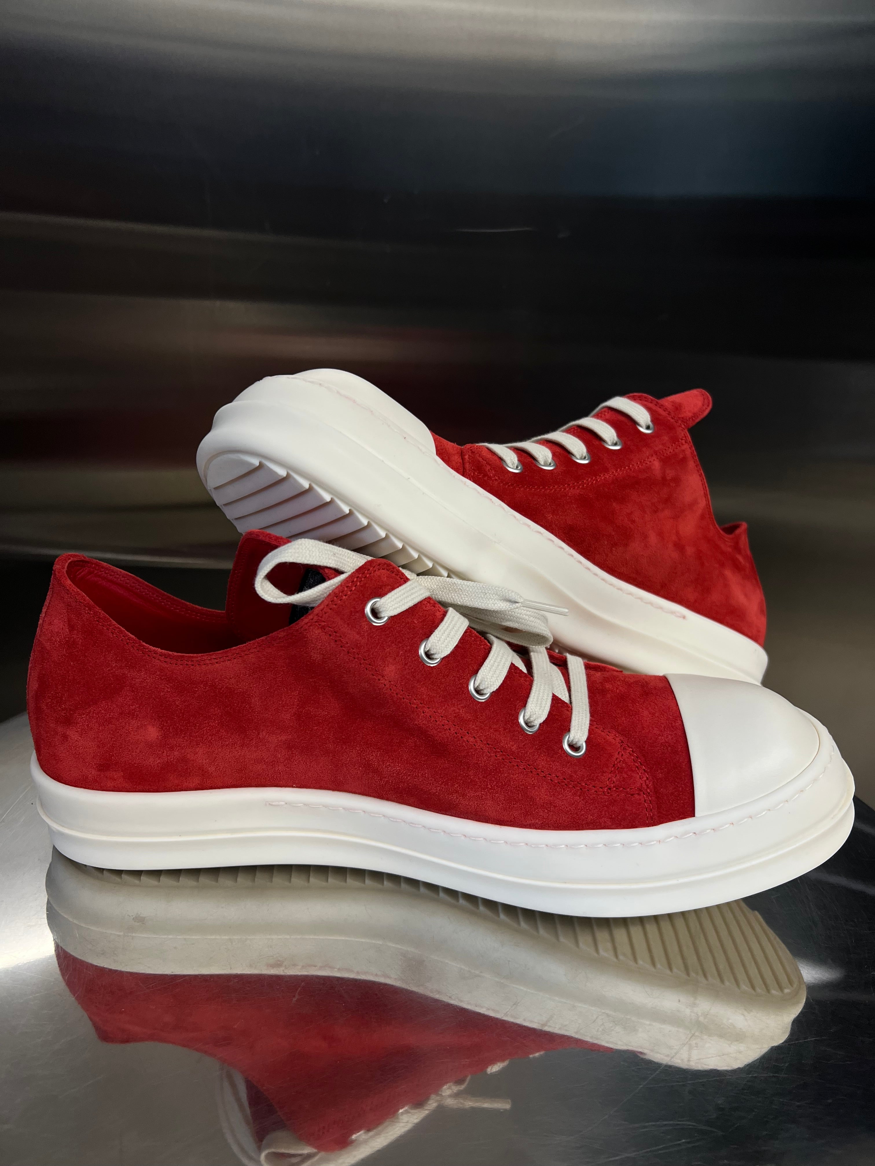 Rick Owens “Carnelian Red”Extreme Low Sneaker’s