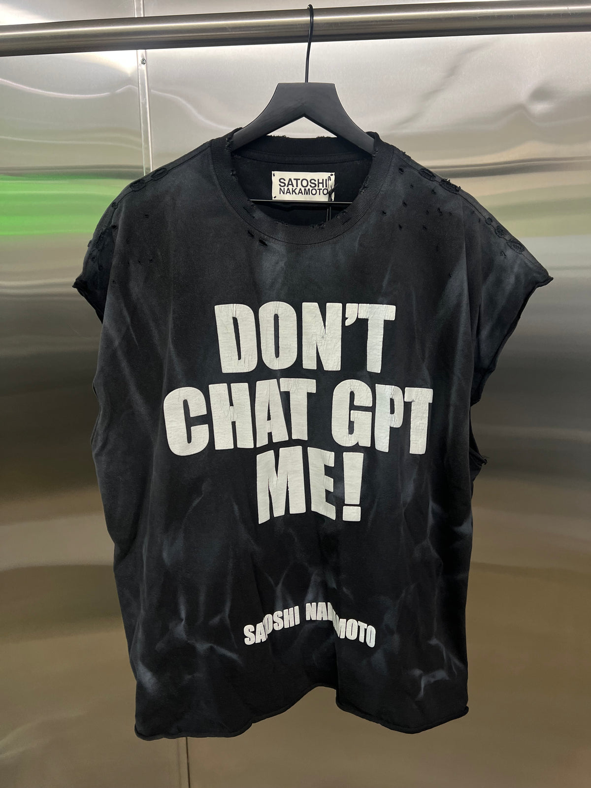 Satoshi Nakamoto “Chat GPT” cutoff-tee