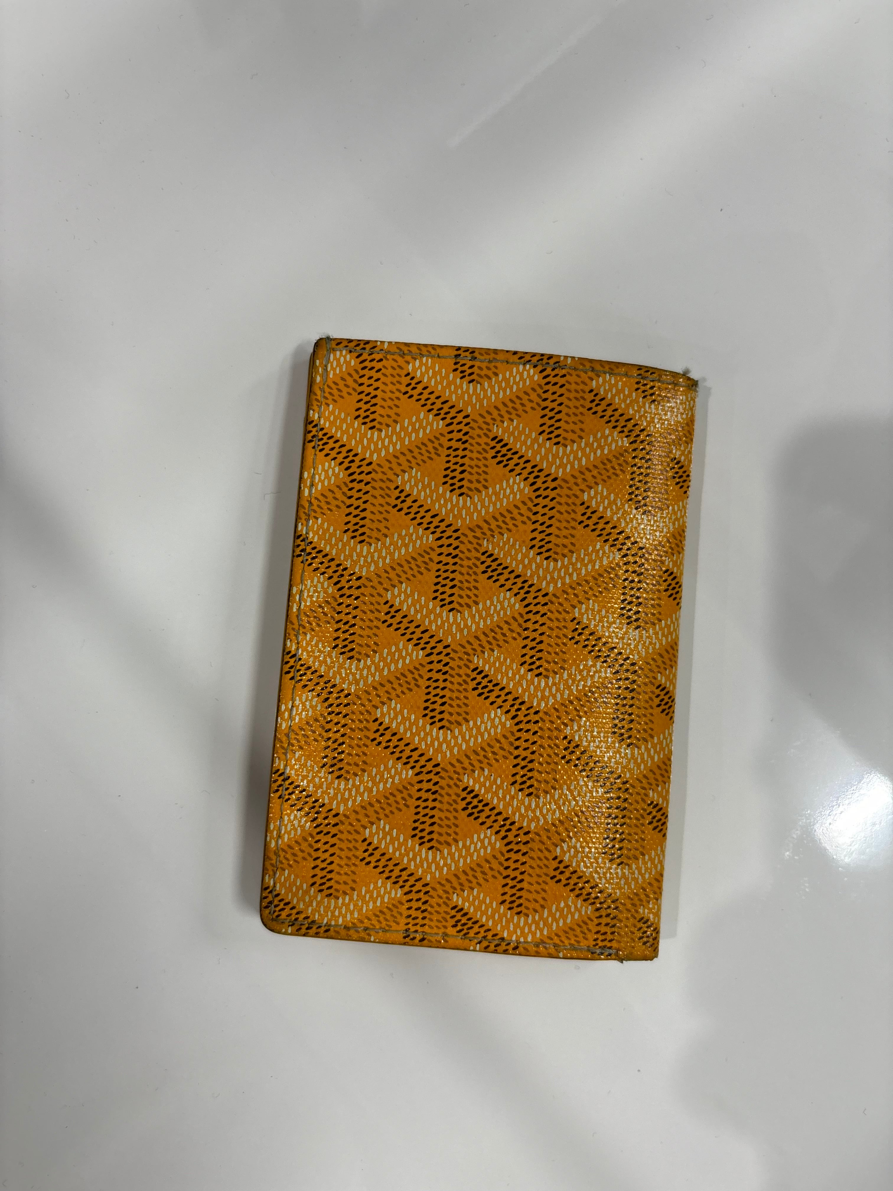 Goyard yellow cardholder