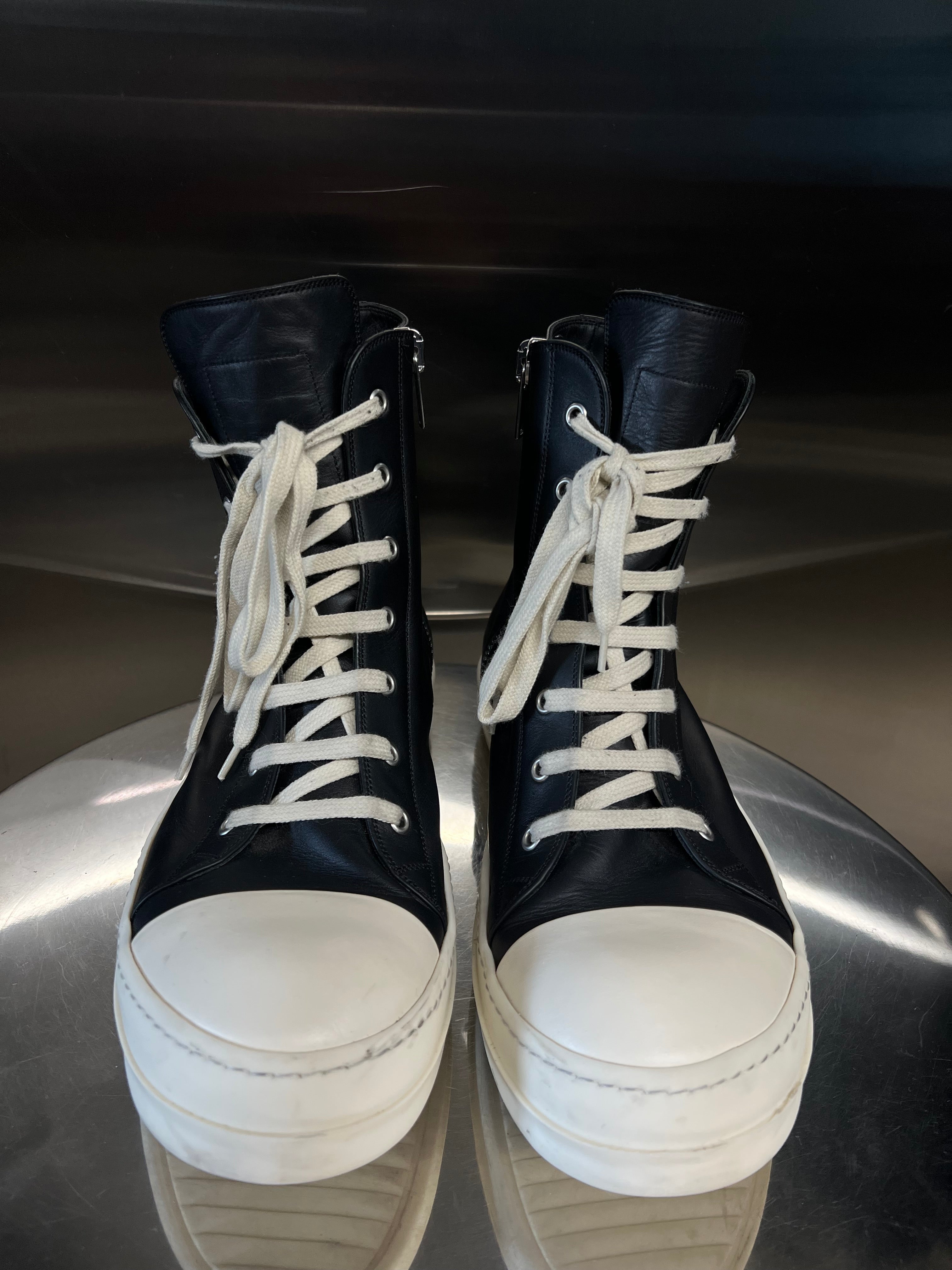 Rick Owens Leather Hi-top sneaker