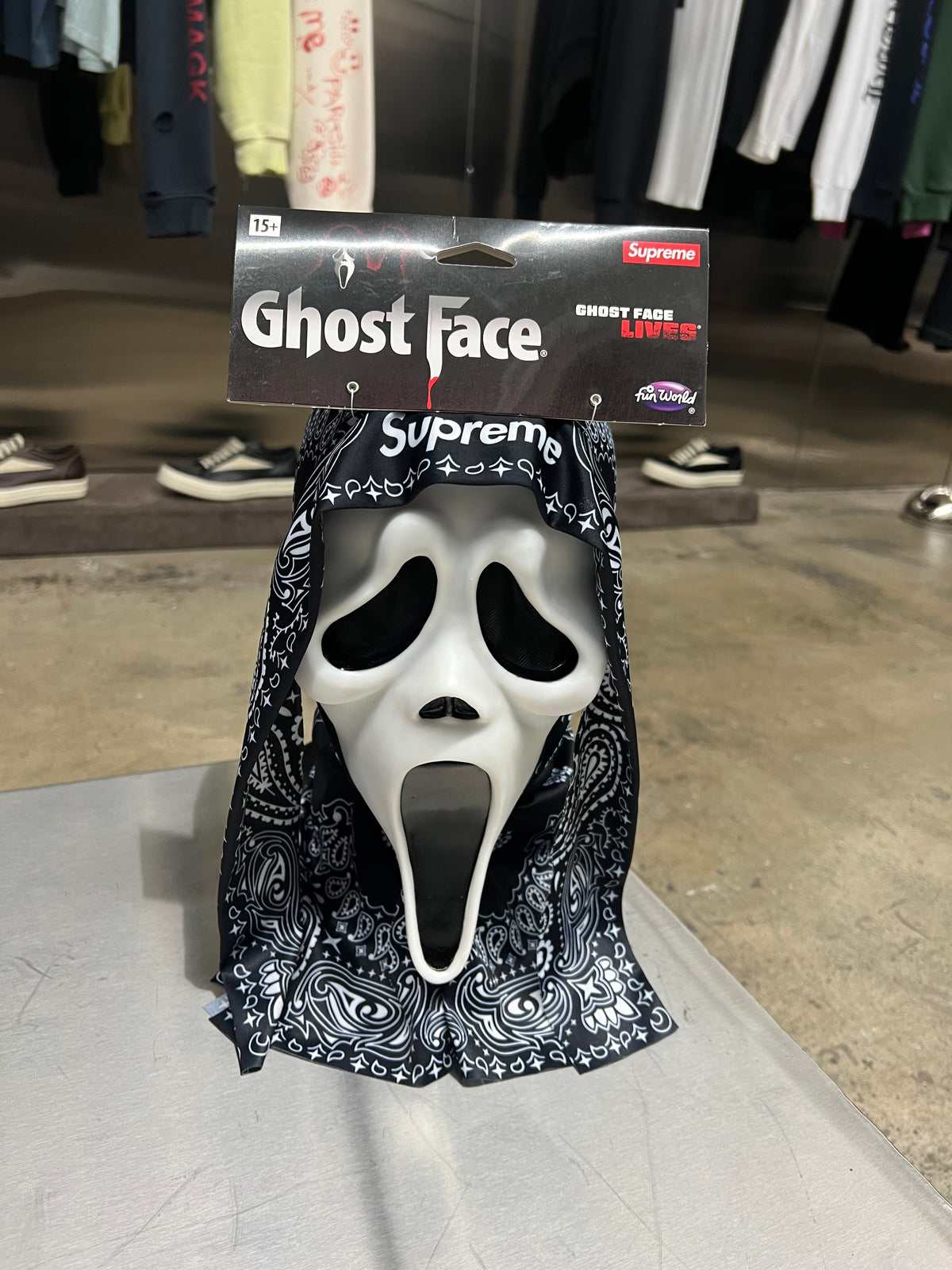 Supreme black Ghost face SS26