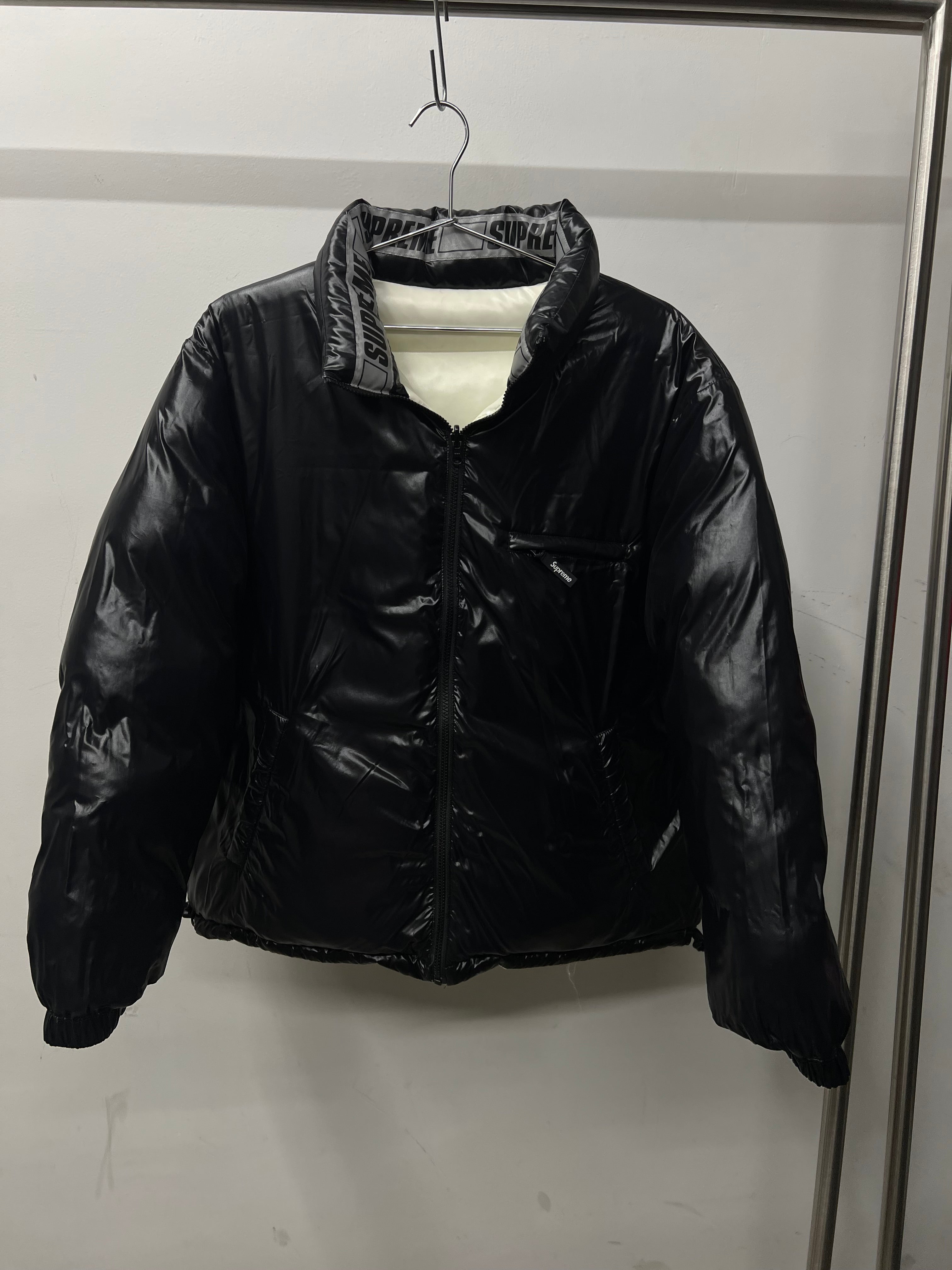 Supreme Shiny Reversible Puffer Jacket