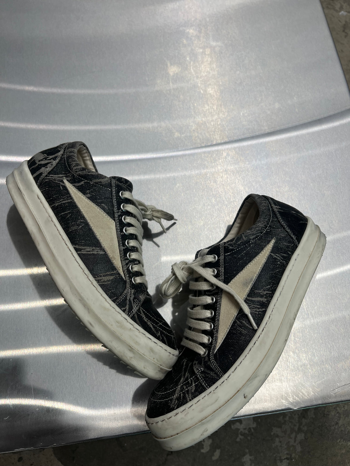Rick Owens DRKSHDW Vintage Black Washed Foil