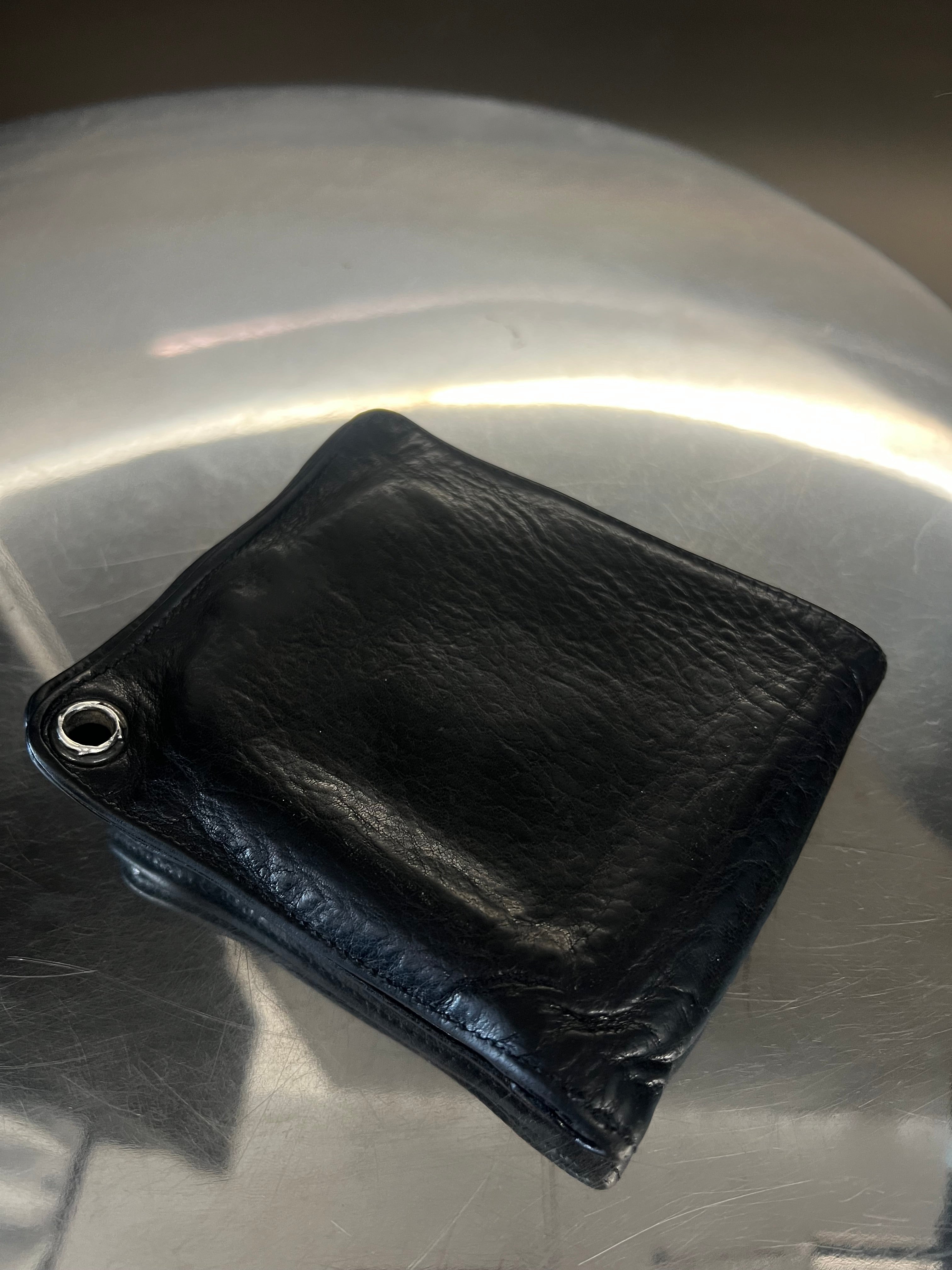 Chrome Hearts 1snap Black leather wallet