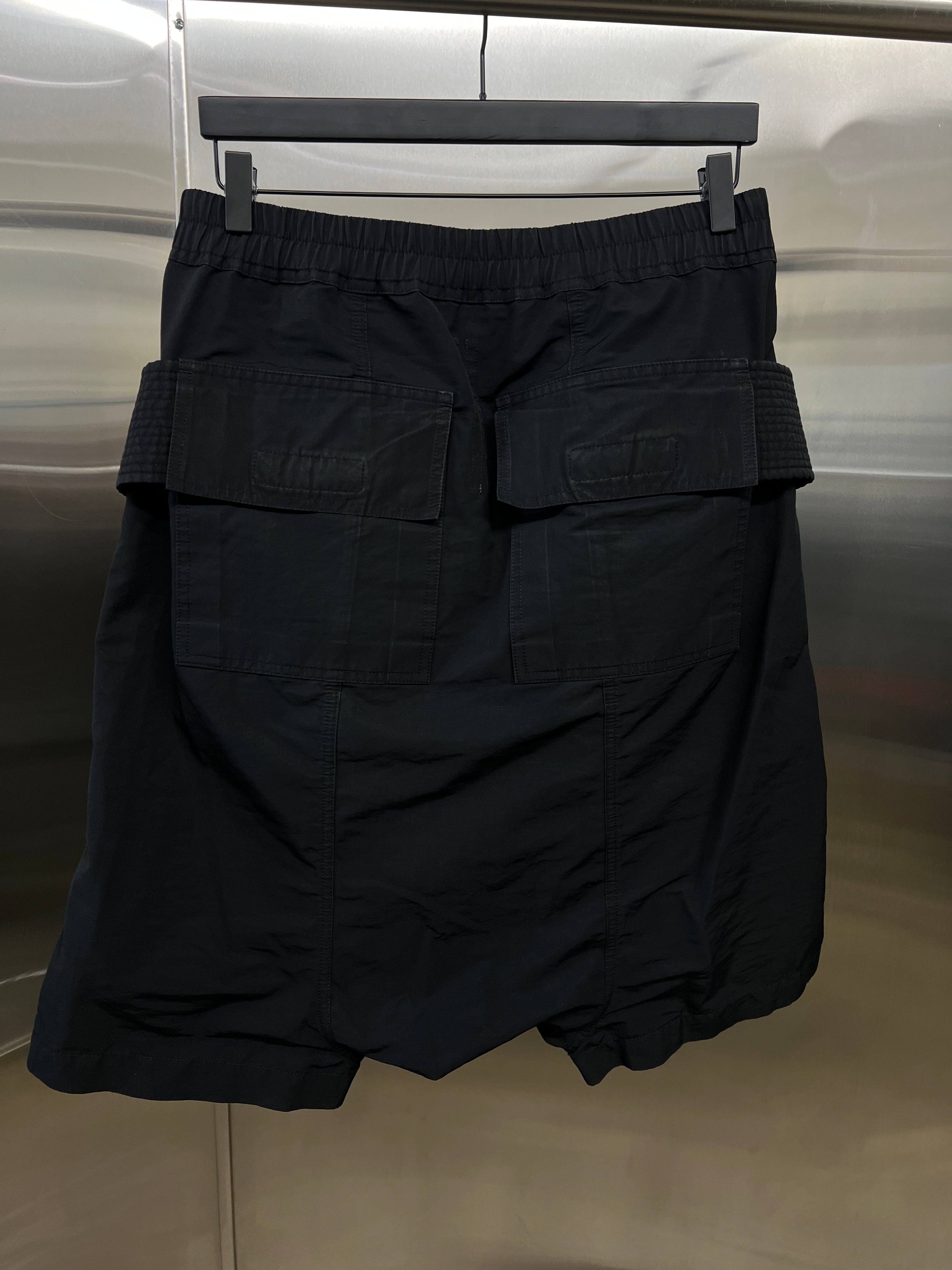 Rick Owens DRKSHDW black Creatch cargo shorts