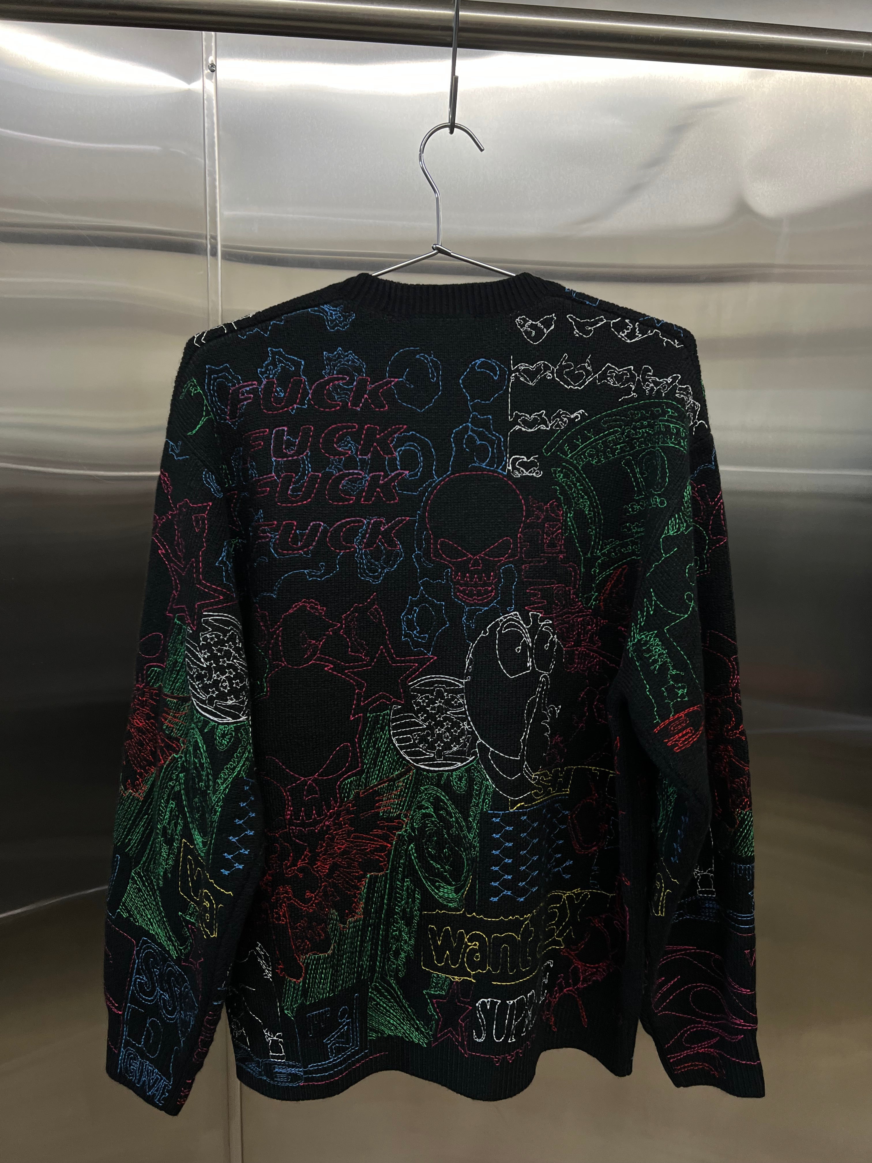 Supreme SS26 Collage Embroidered Sweater