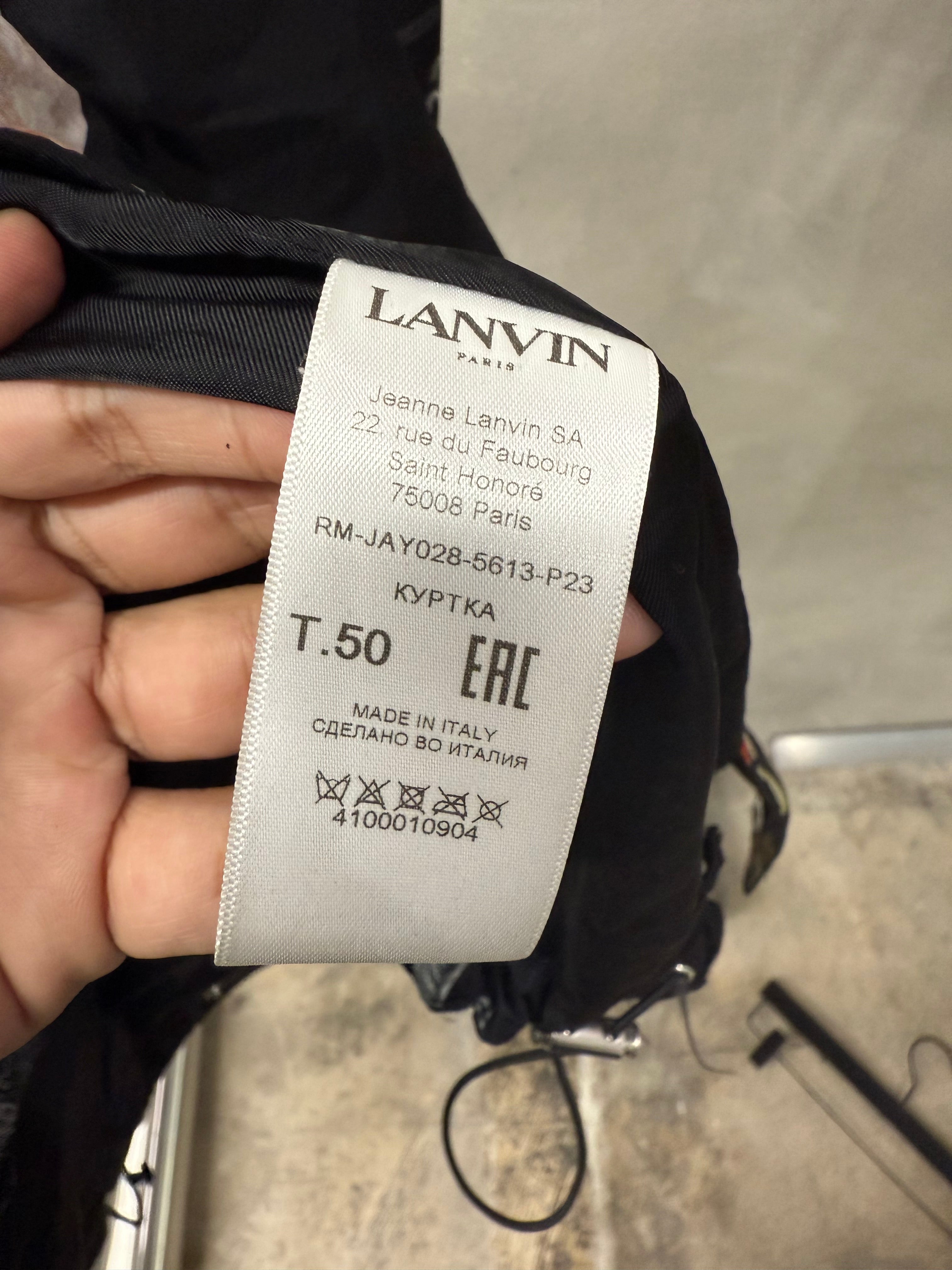 Lanvin black floral jacket