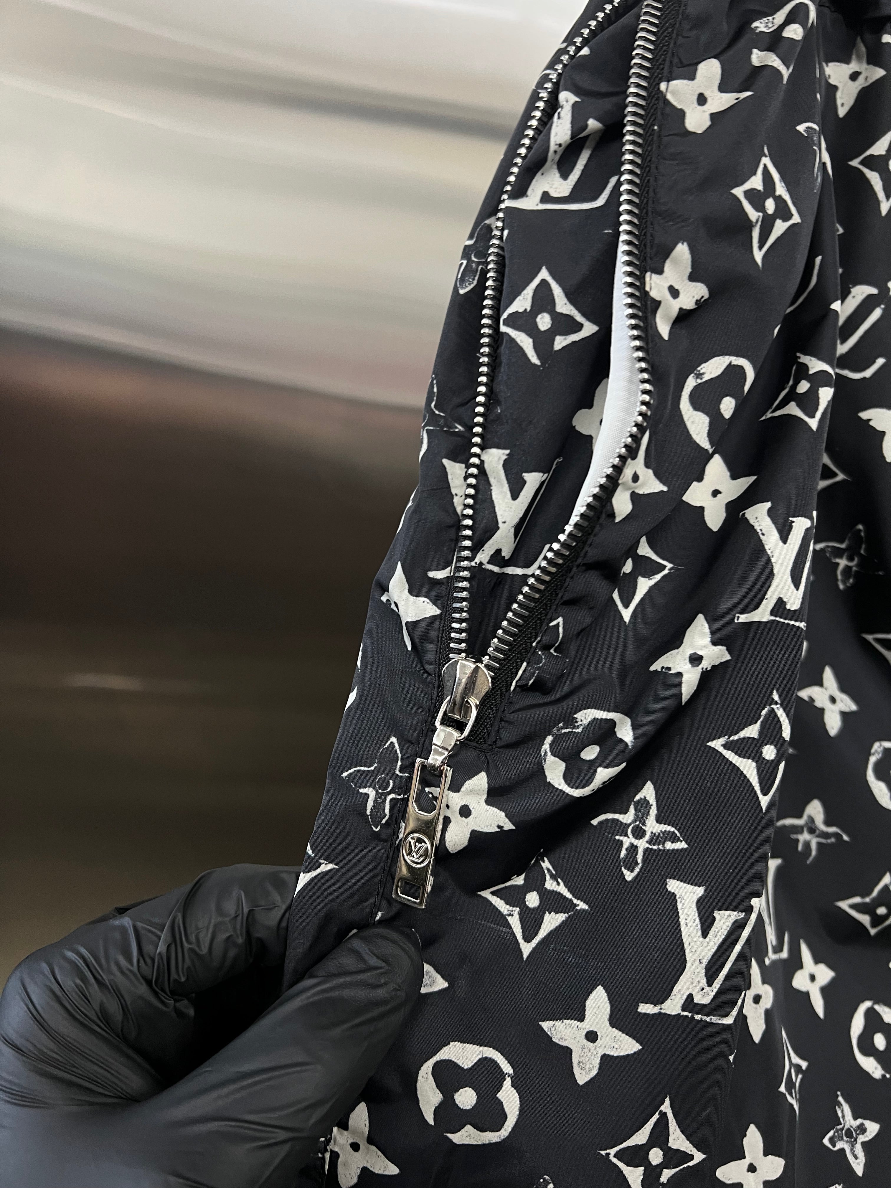 Louis Vuitton Black Stencil effect Monogram