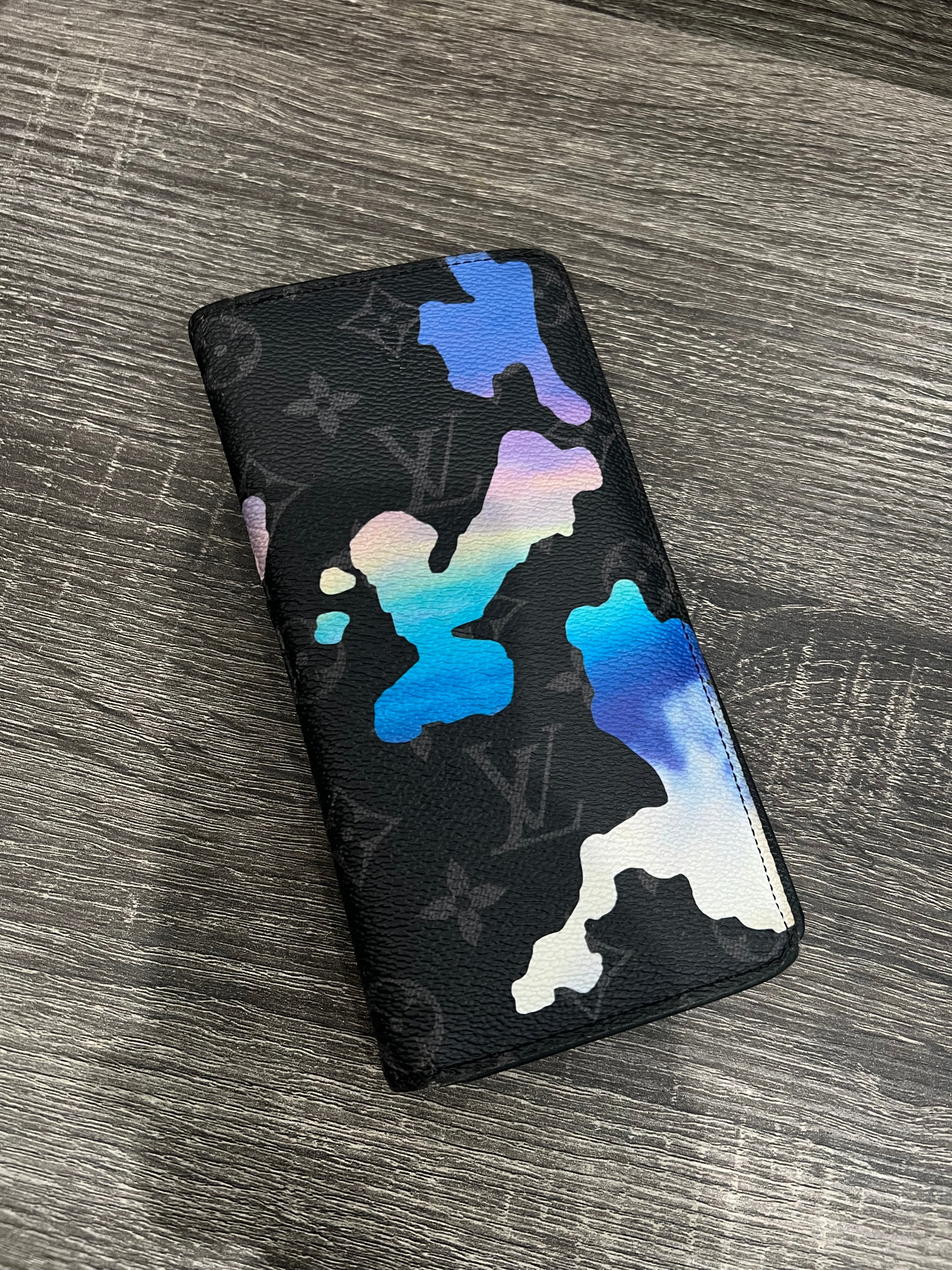 Louis Vuitton Monogram Eclipse Sunrise Brazza Wallet