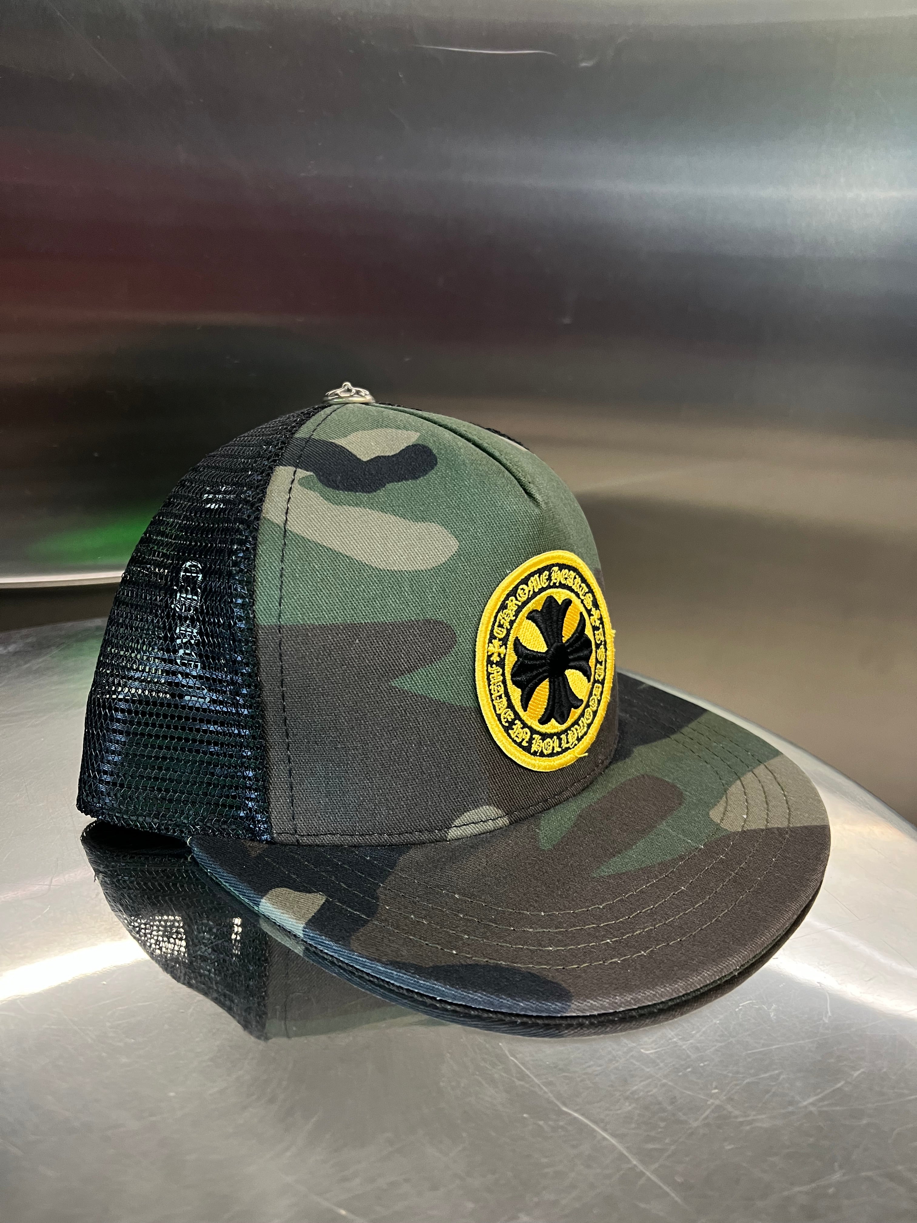Chrome Hearts Plus Cross Seal Stamp Trucker Hat