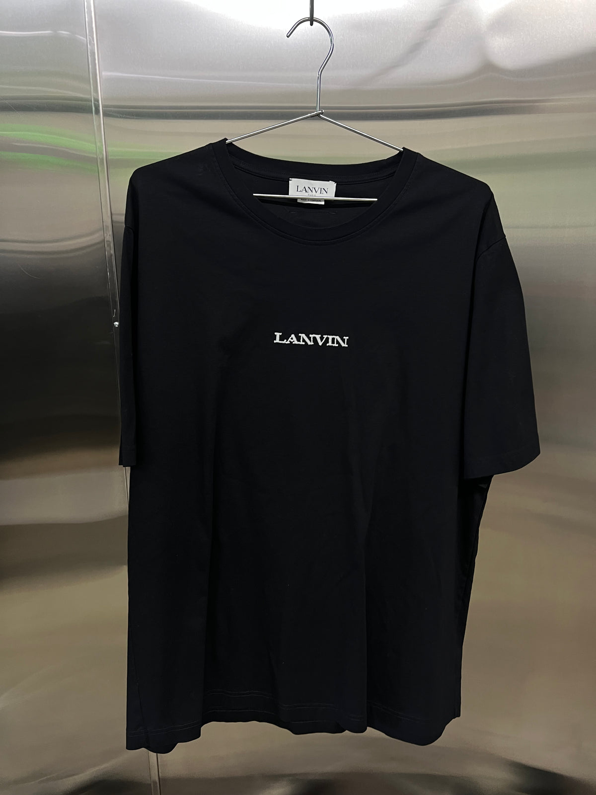 LANVIN Logo-embroidered Cotton T-shirt