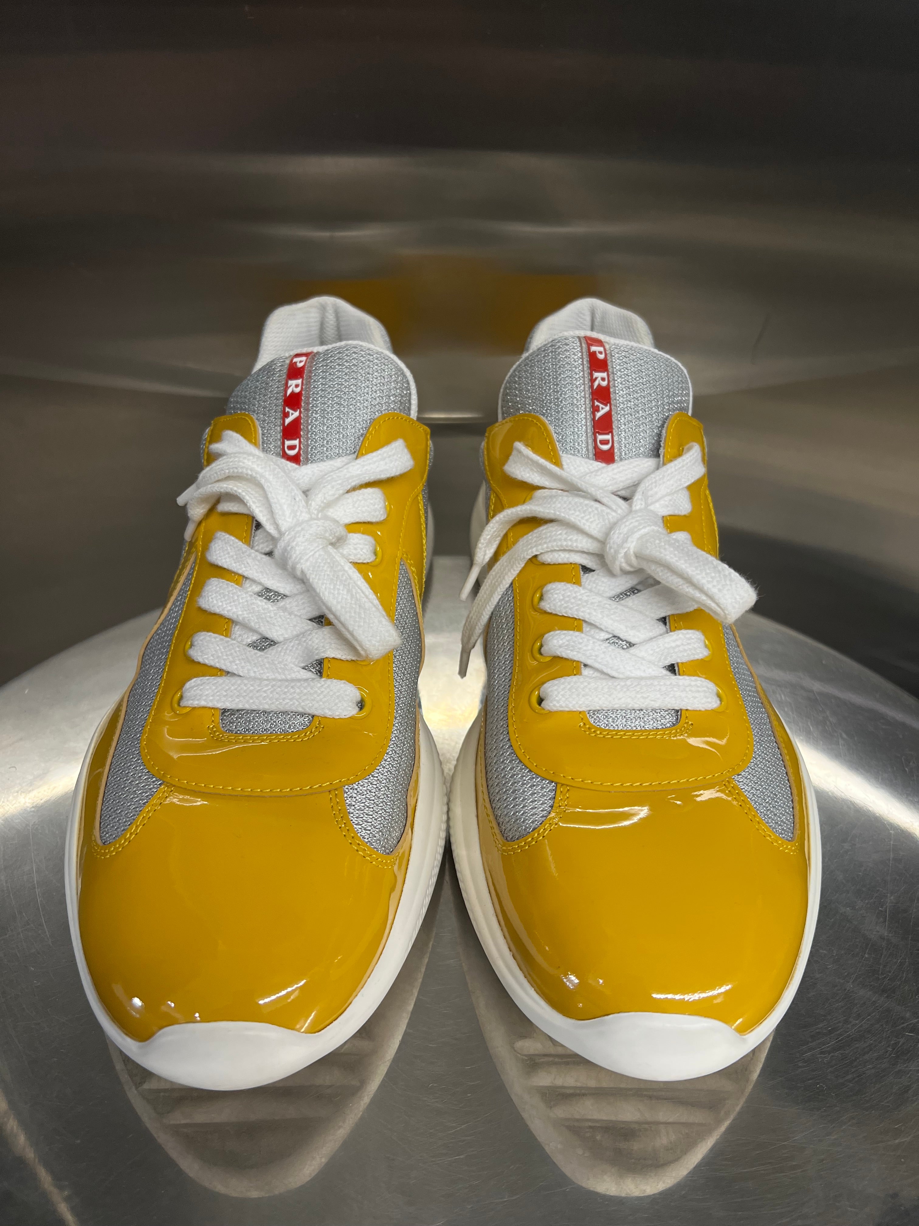 Prada America Cups Yellow patent