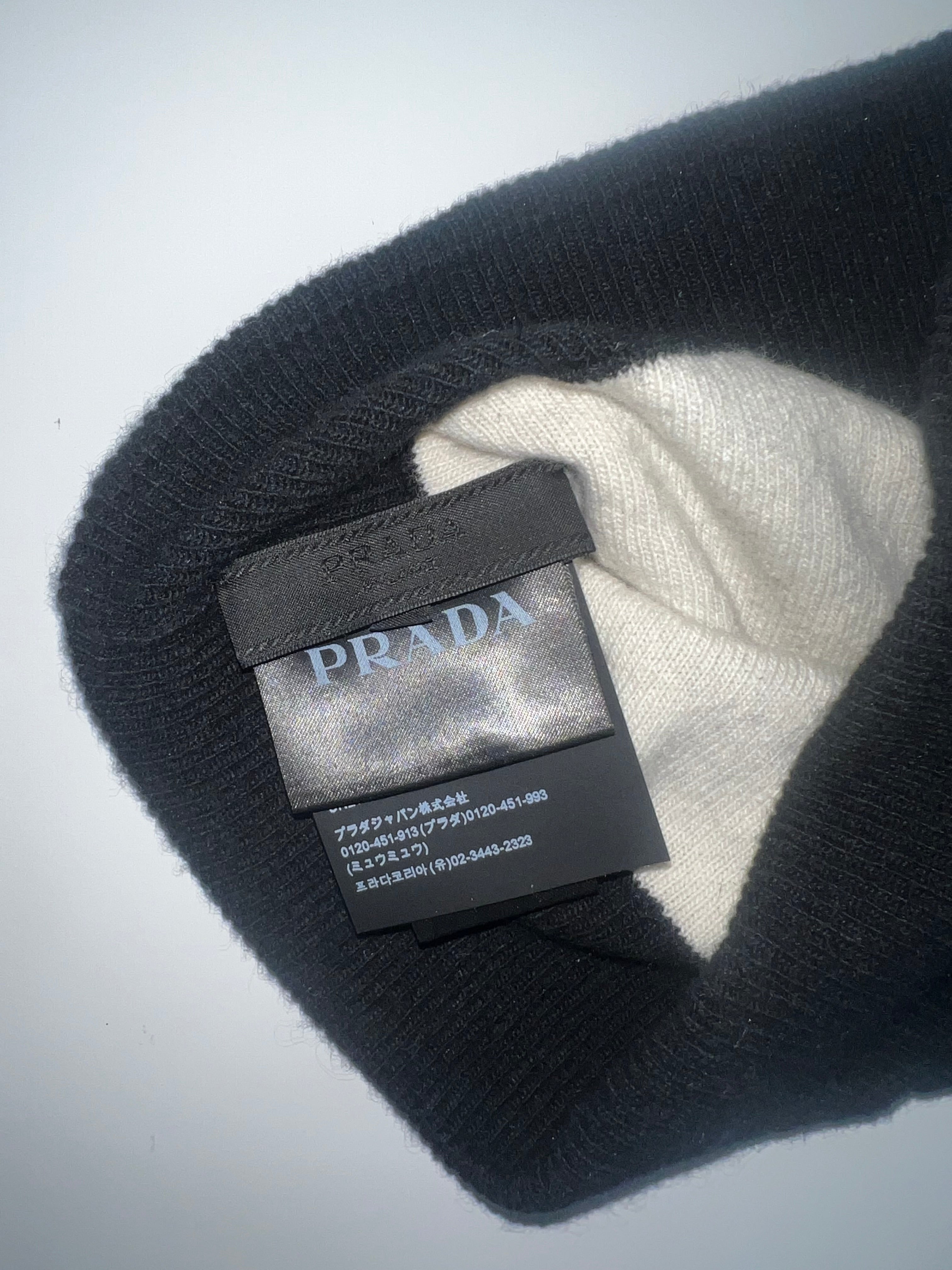 Prada knit beanie