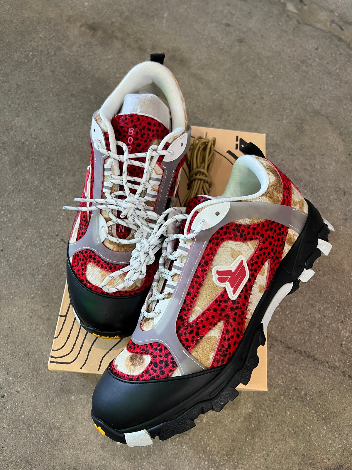 Sickö Hiking shoe diamond* Red Cheetah