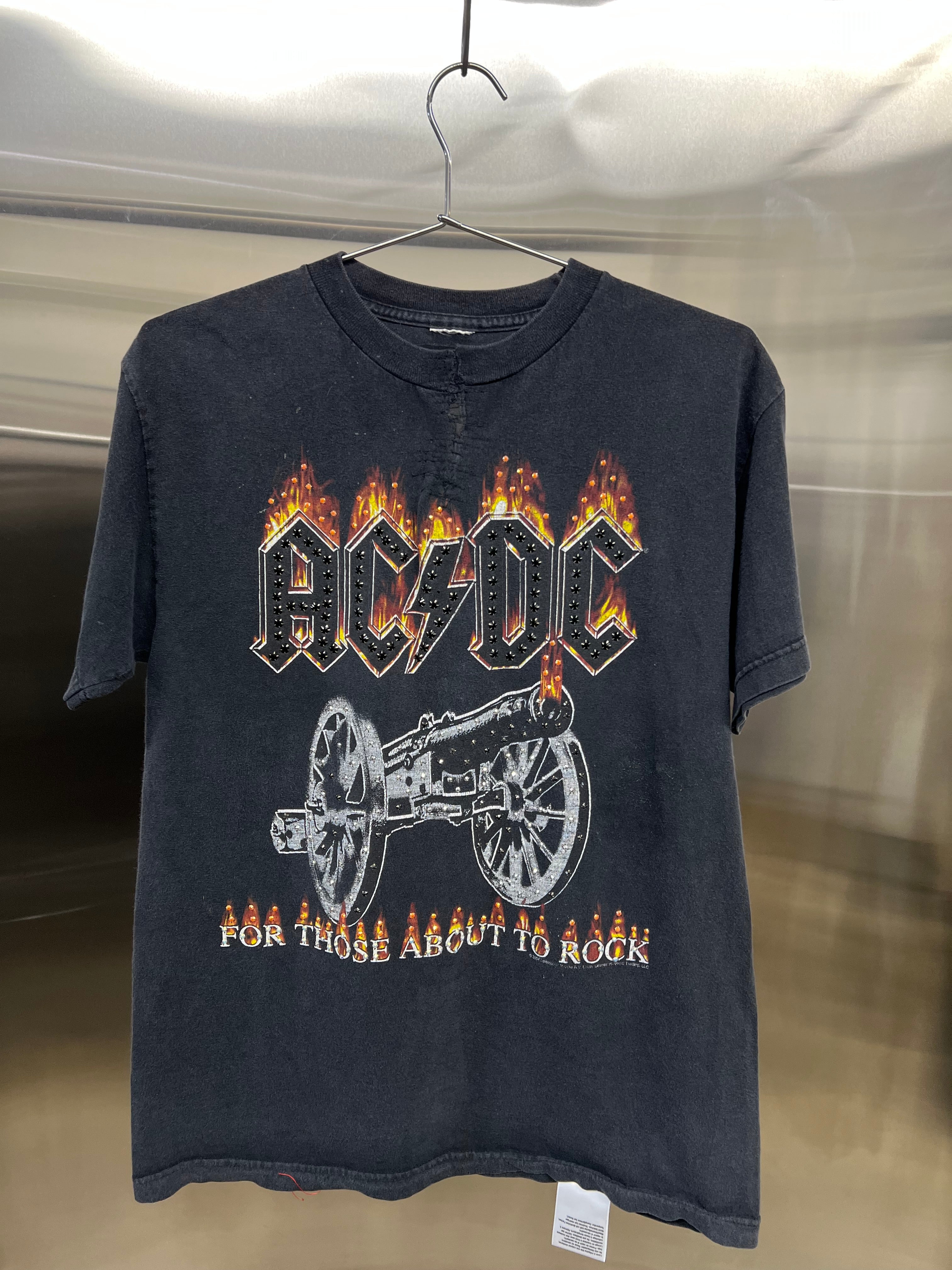 Vintage “AC DC” studded tee