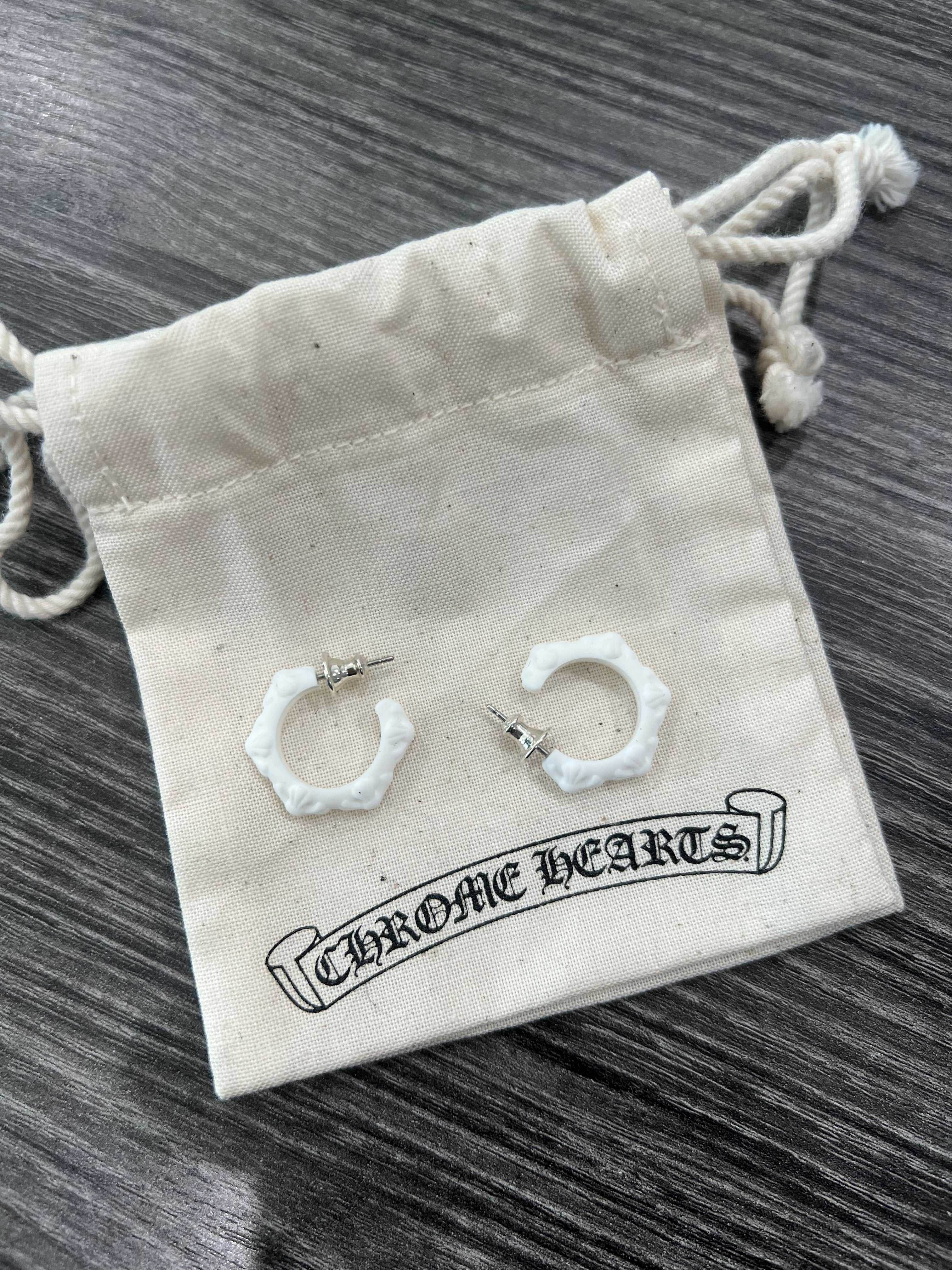 Chrome Hearts Silicone Hoop earring Pair