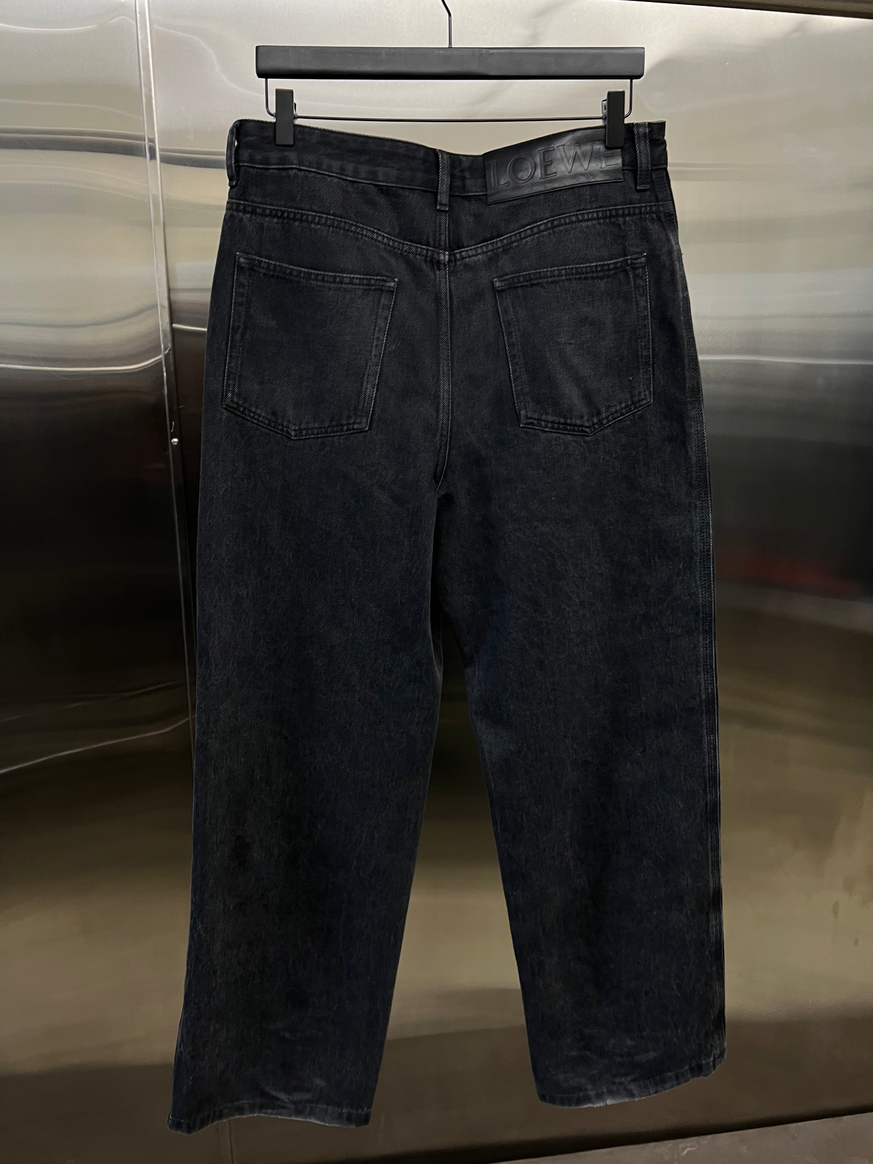 Loewe Anagram Baggy Jeans Featuring the Signature Embroidered Logos