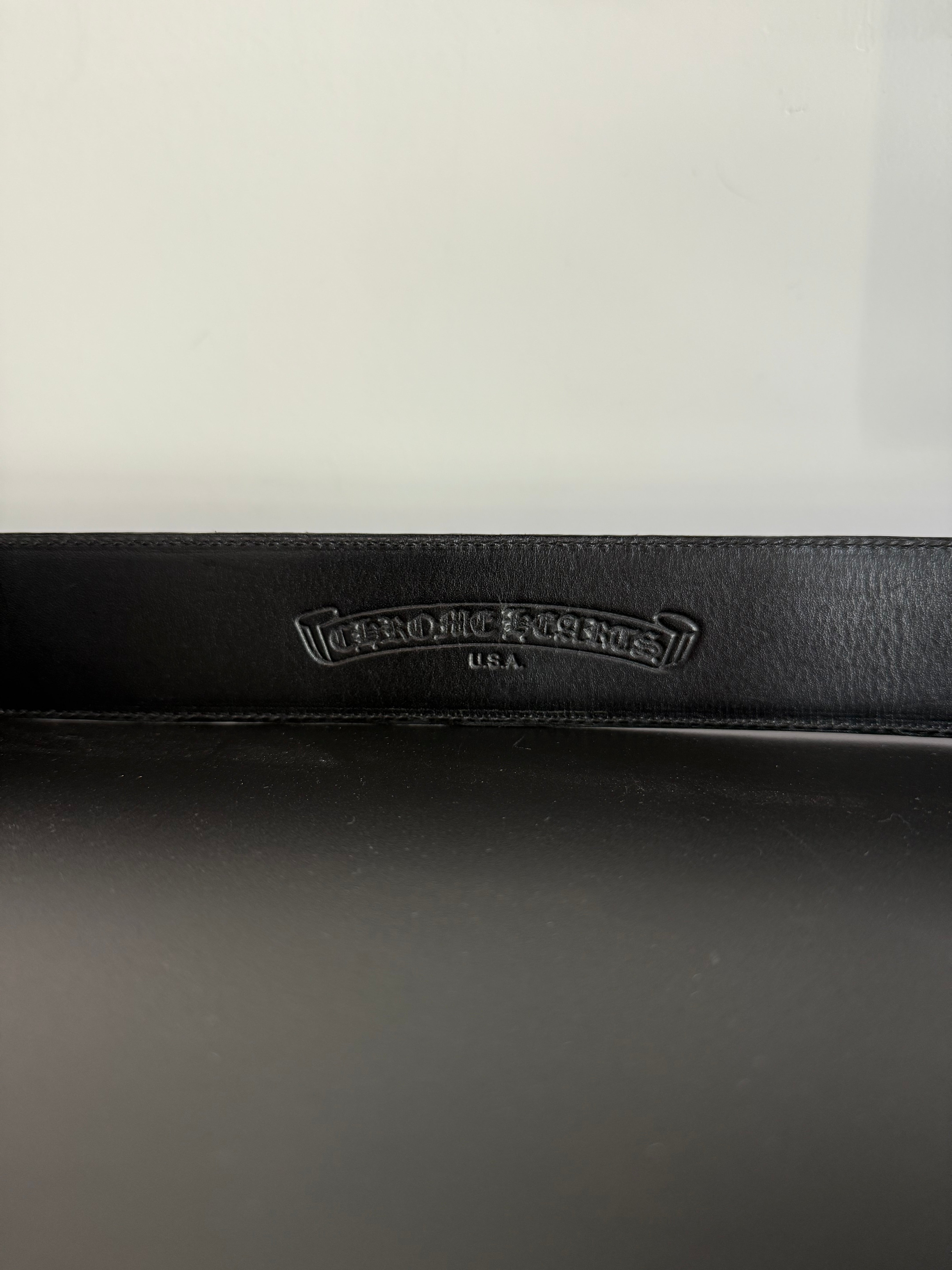 Chrome hearts OTJ Filigree Leather Belt