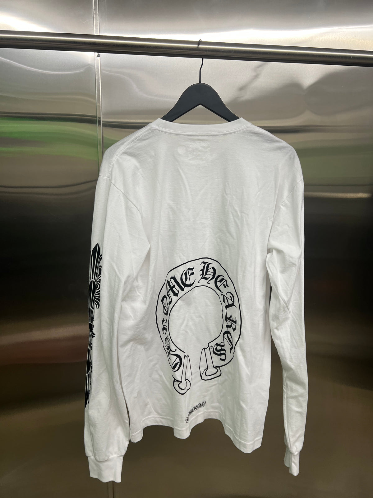 Chrome Hearts Horseshoe white longsleeve