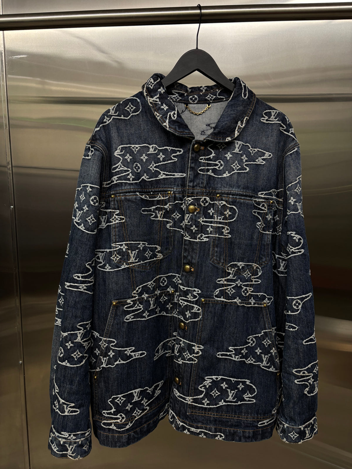 Louis Vuitton Monogram Denim Workwear Blouson Denim Jacket