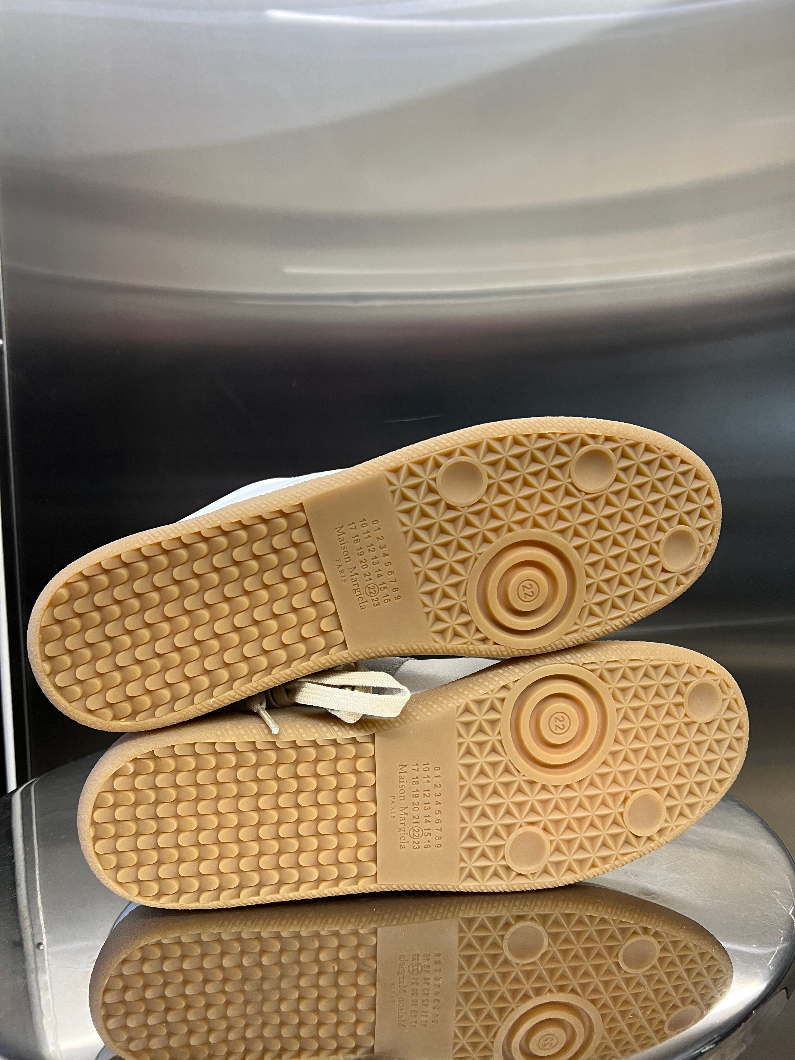 Maison Margiela Replica leather and suede sneakers