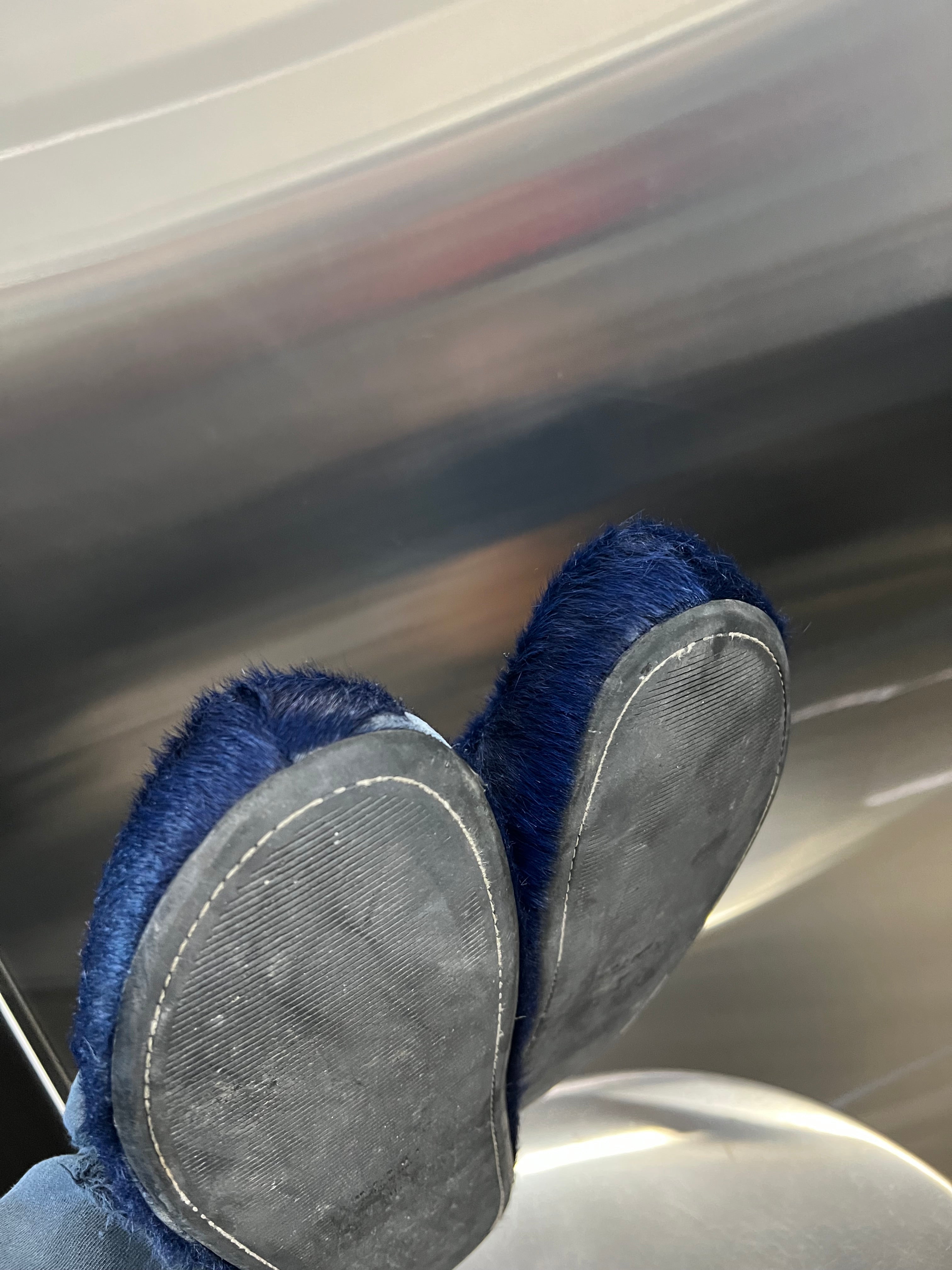Marni Dark blue Calfskin Fussbet sabot slides