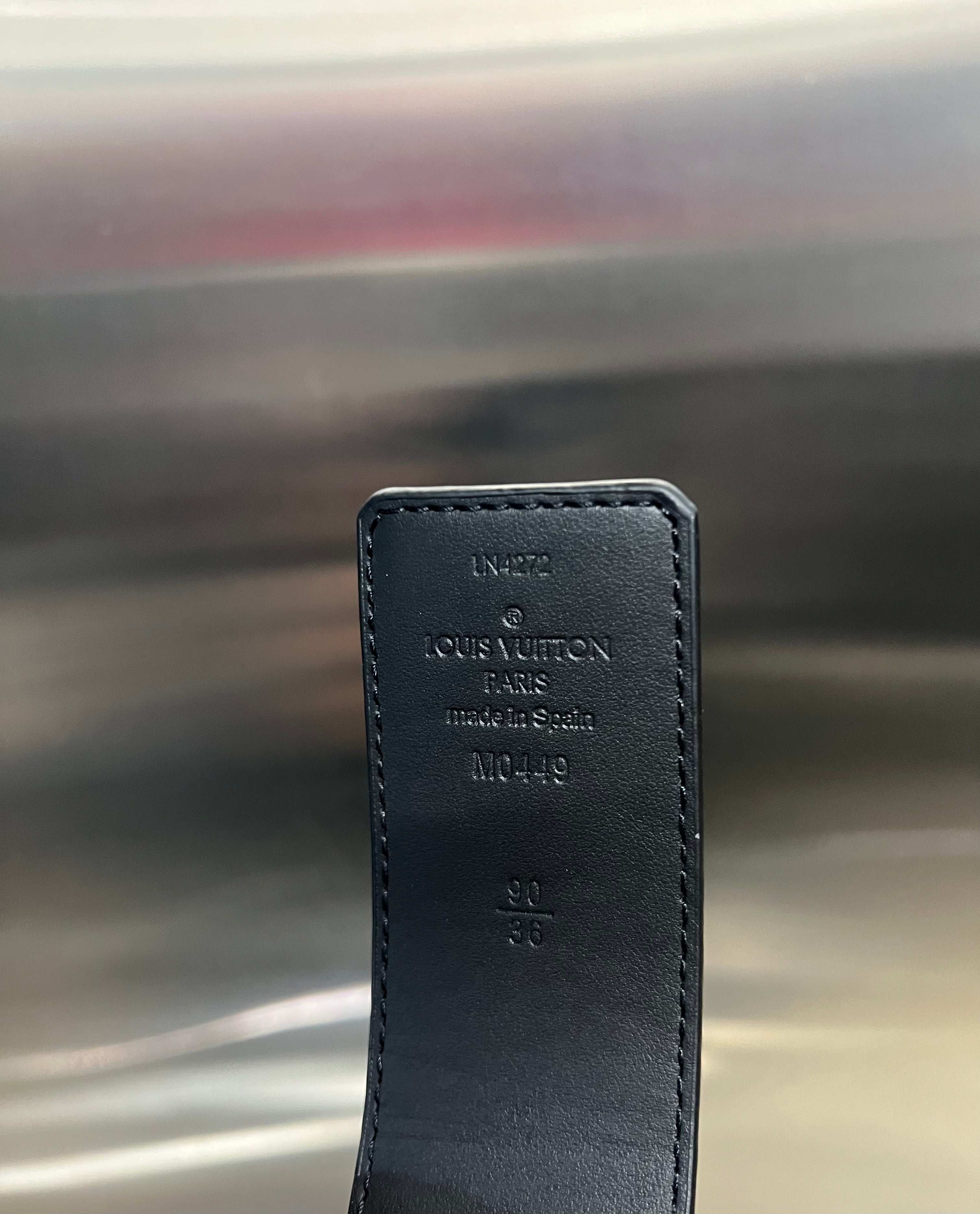 Louis Vuitton black Monogram belt