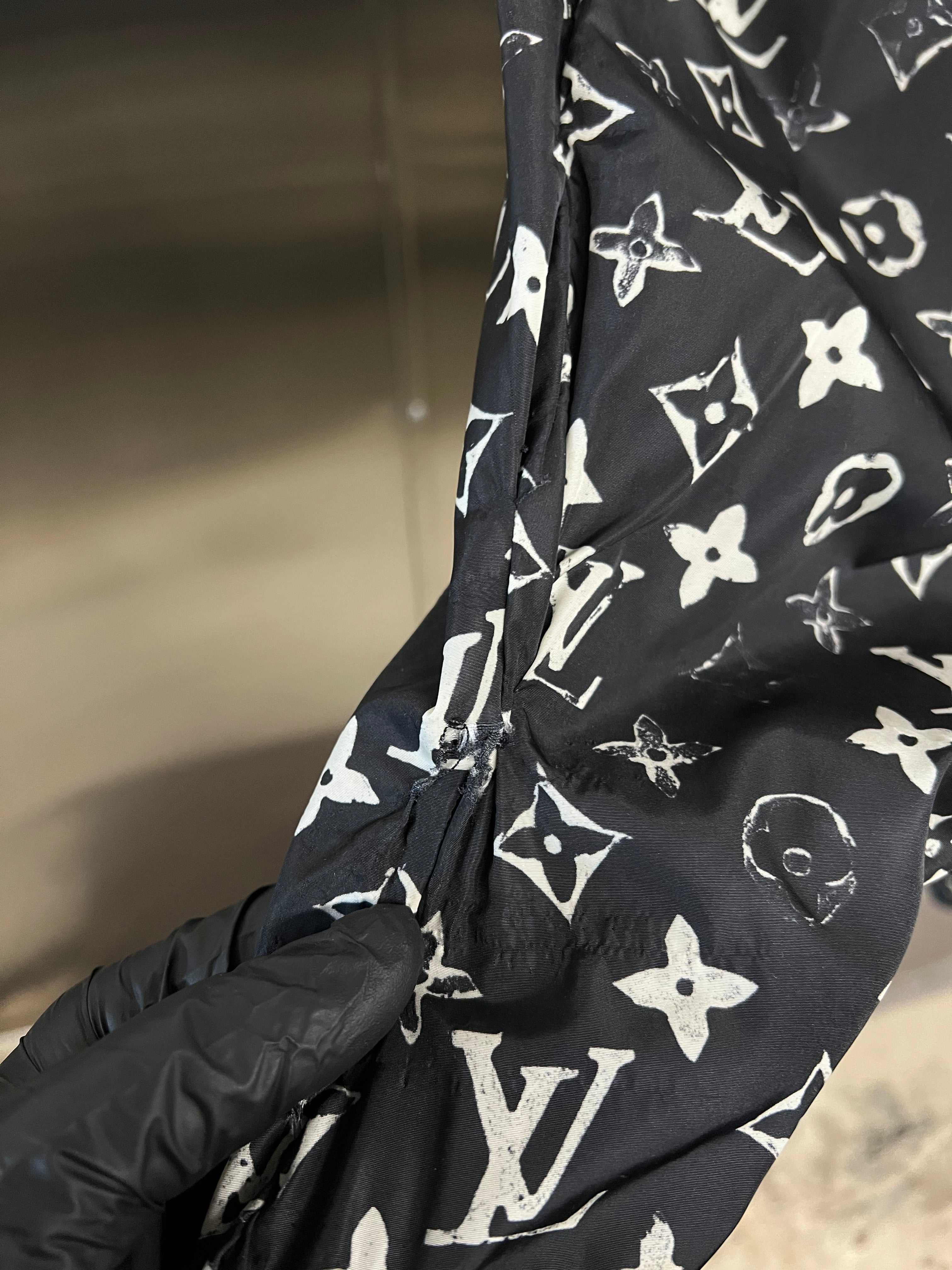 Louis Vuitton Black Stencil effect Monogram