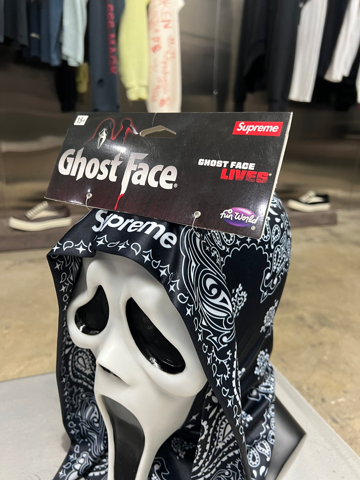 Supreme black Ghost face SS26