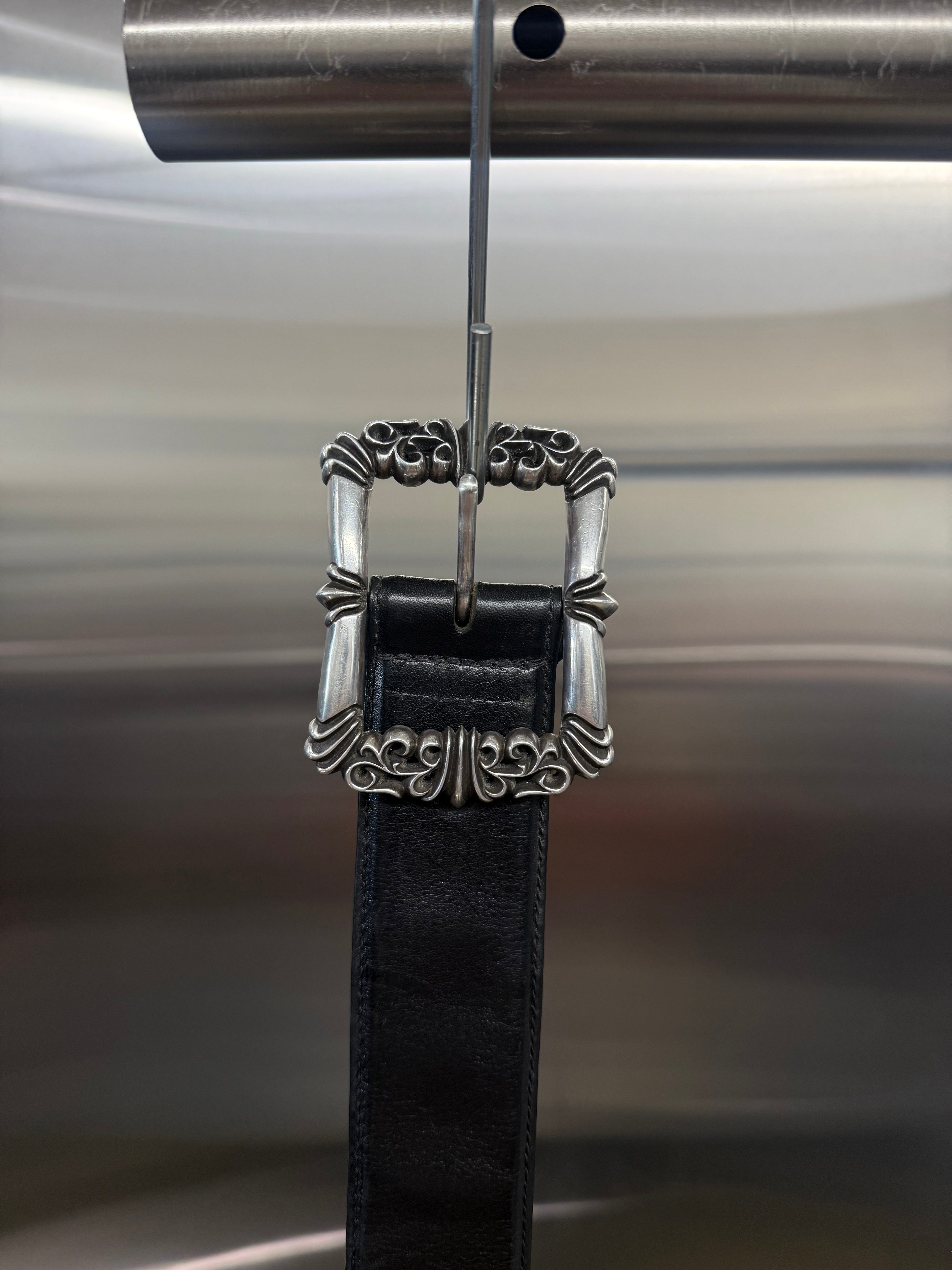 Chrome hearts OTJ Filigree Leather Belt