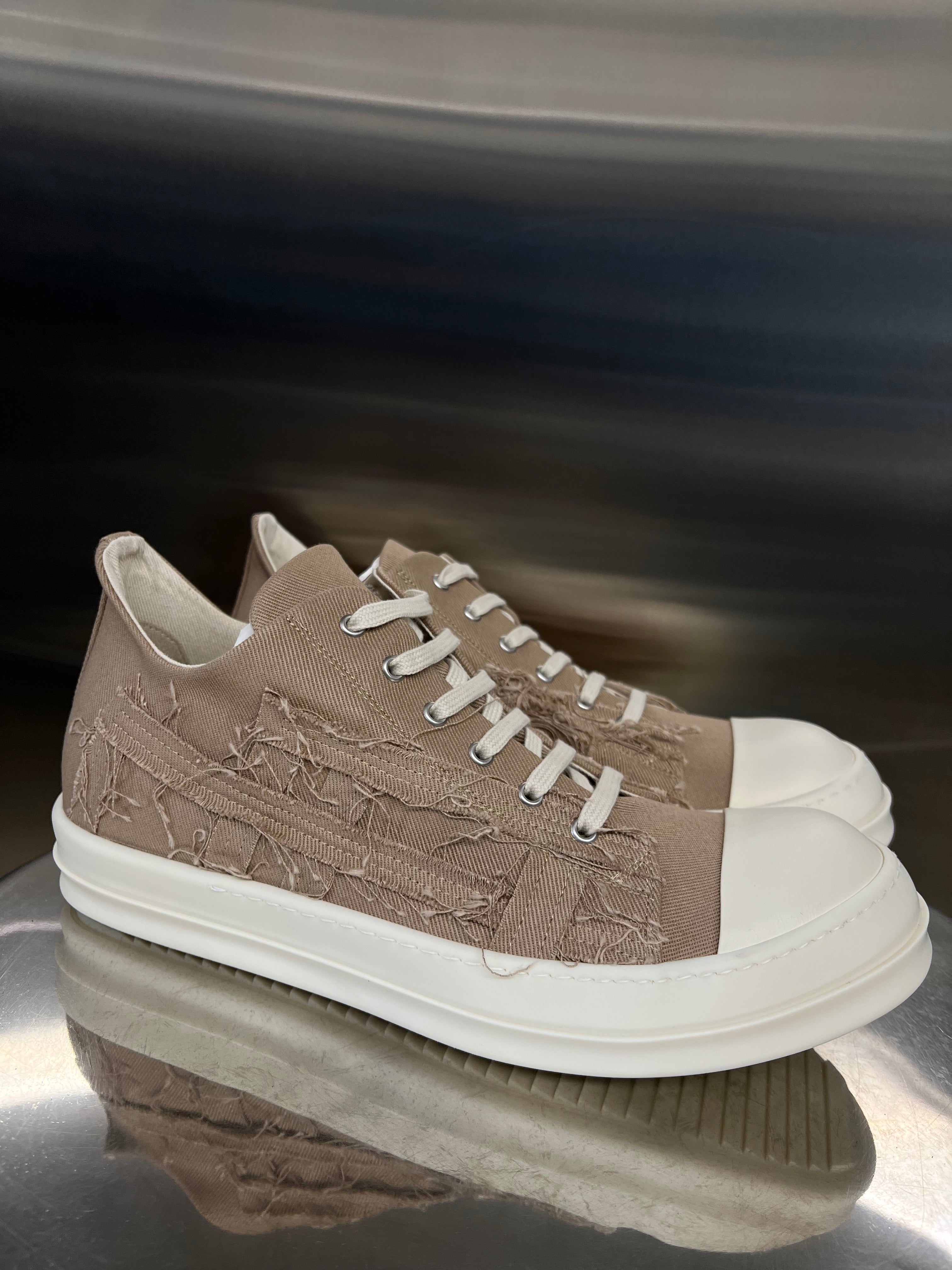Rick Owens DRKSHDW low Sneakers Denim Slashed – 521 COLLECTIONS