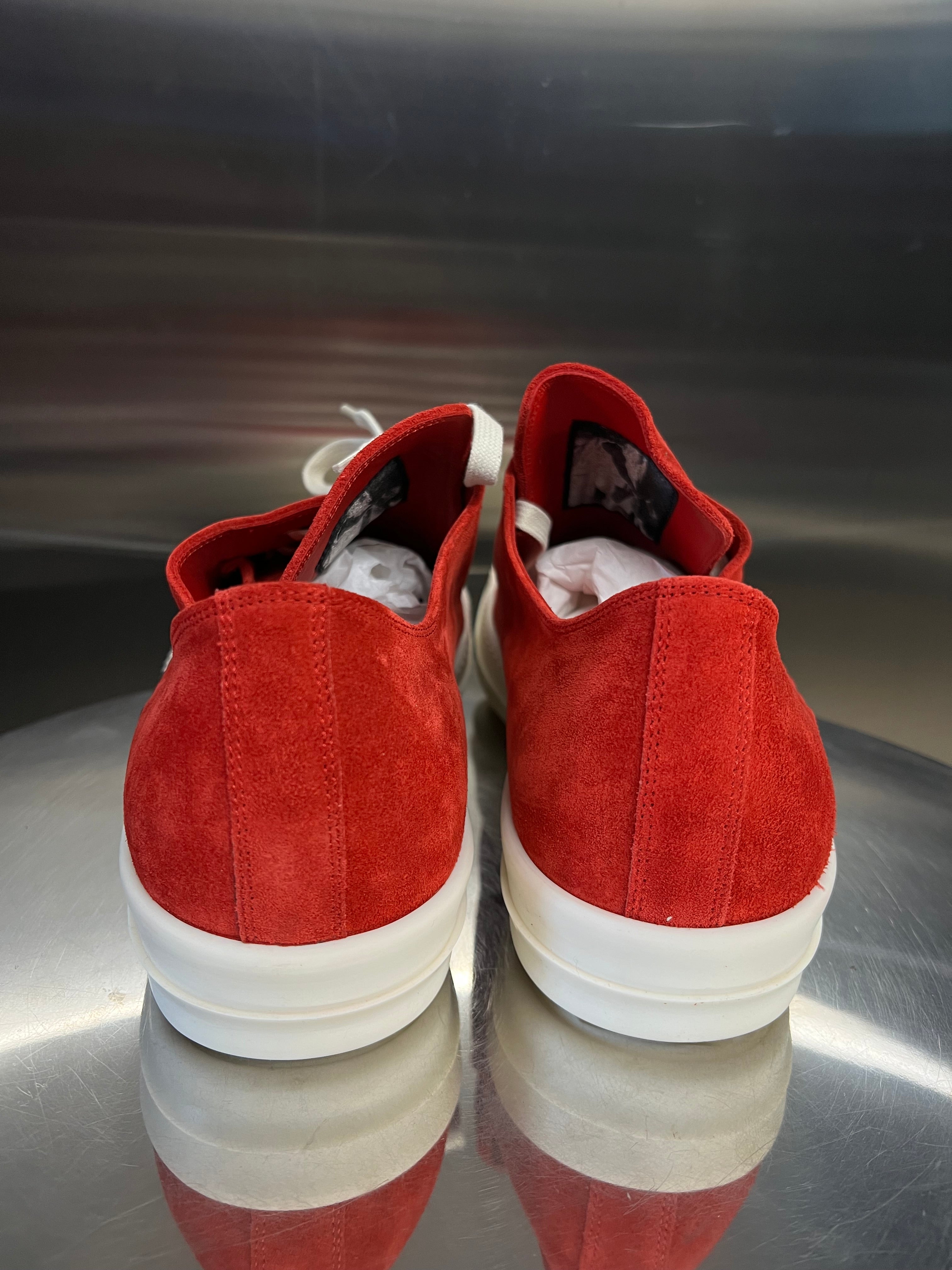 Rick Owens “Carnelian Red”Extreme Low Sneaker’s