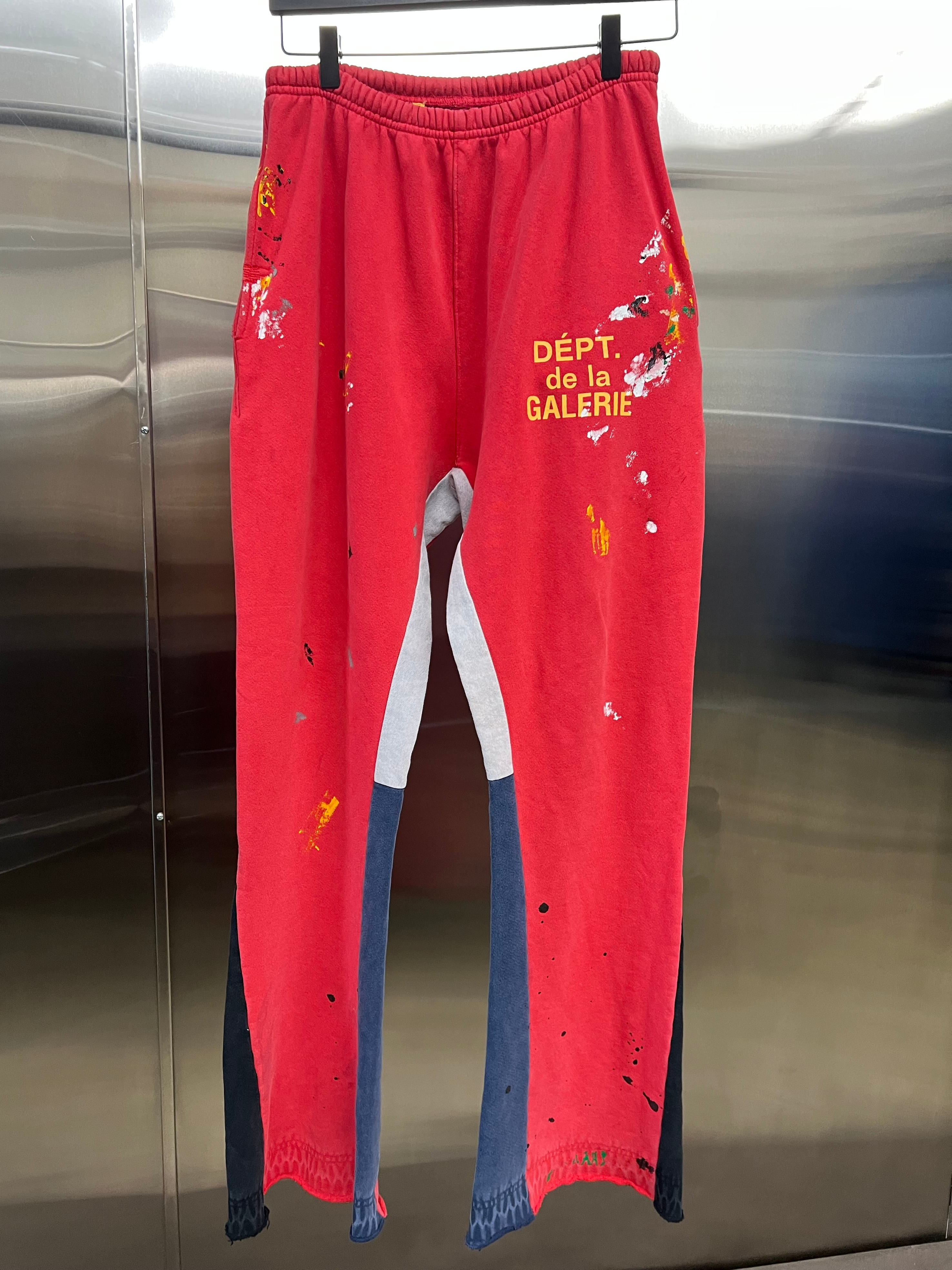 Gallery Dept Red Flare Sweatpants